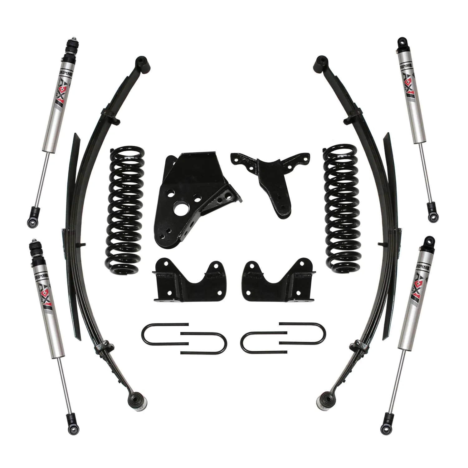 Skyjacker 6 in. Suspension Lift Kit With ADX M2.0 Aluminum Monotube Shocks.
