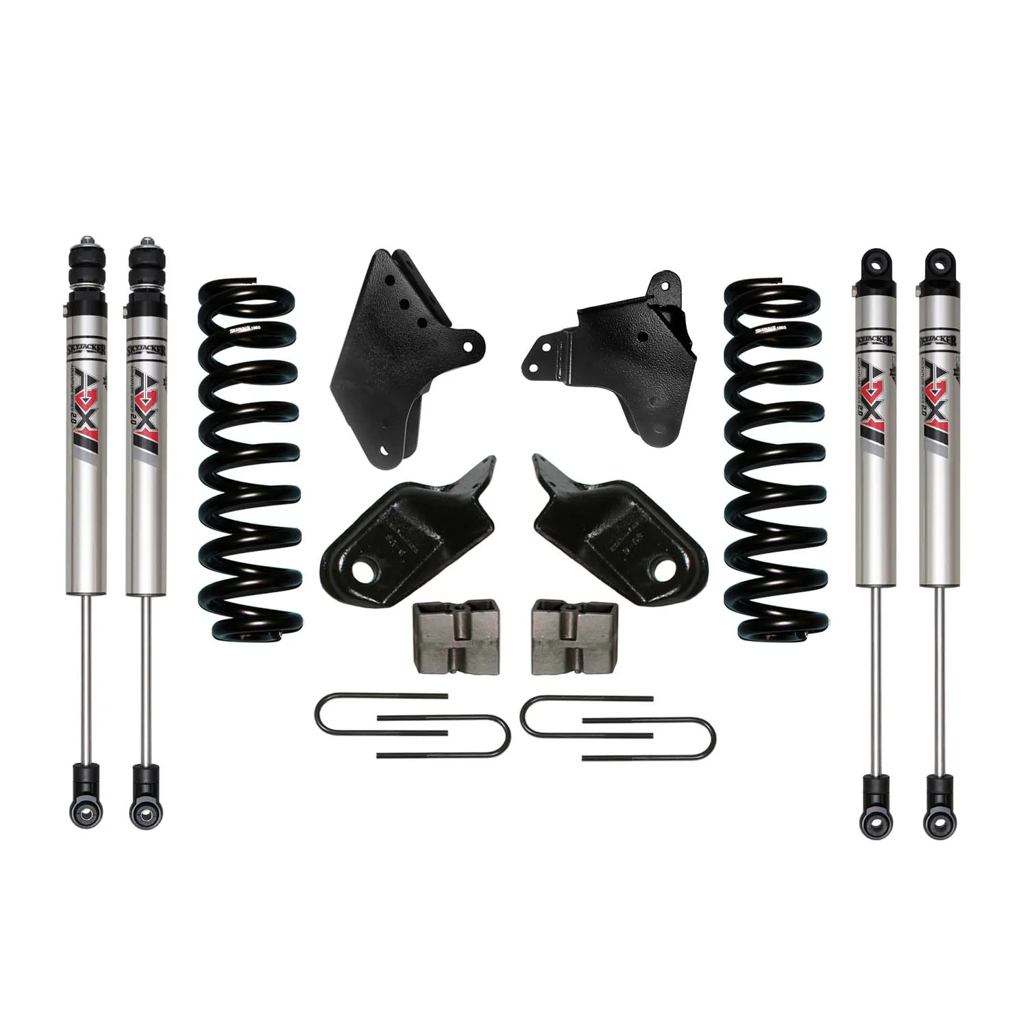 Skyjacker 6 in. Suspension Lift Kit With ADX M2.0 Aluminum Monotube Shocks.