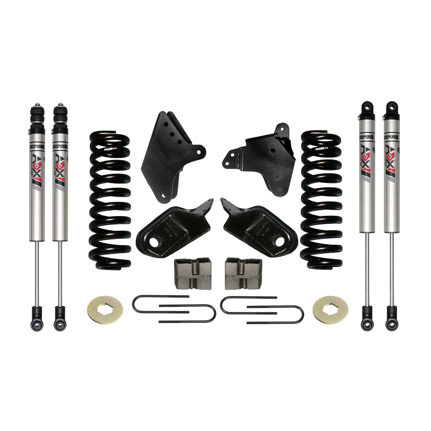 Skyjacker 6 in. Suspension Lift Kit With ADX M2.0 Aluminum Monotube Shocks.