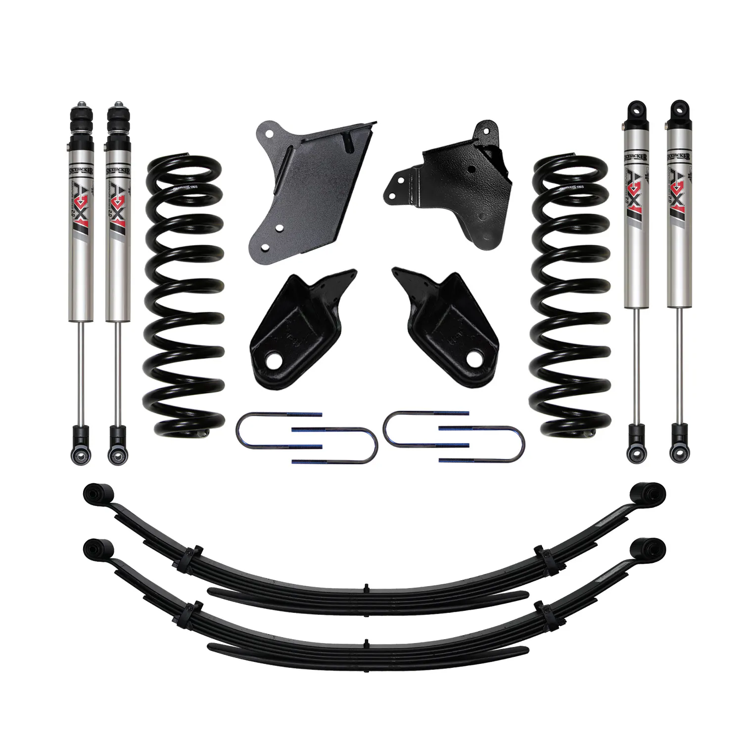 Skyjacker 6 in. Suspension Lift Kit With ADX M2.0 Aluminum Monotube Shocks.