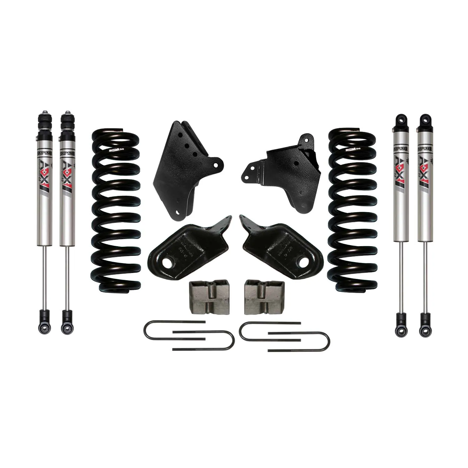 Skyjacker 6 in. Suspension Lift Kit With ADX M2.0 Aluminum Monotube Shocks.