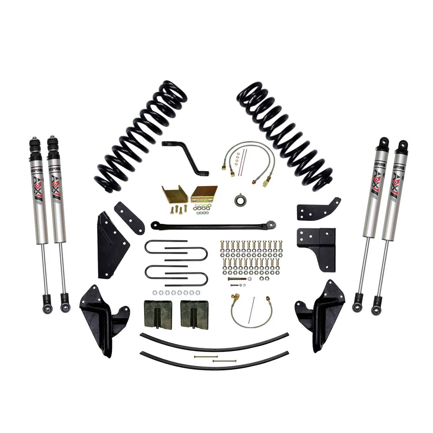 Skyjacker 8 in. Suspension Lift Kit With ADX M2.0 Aluminum Monotube Shocks.