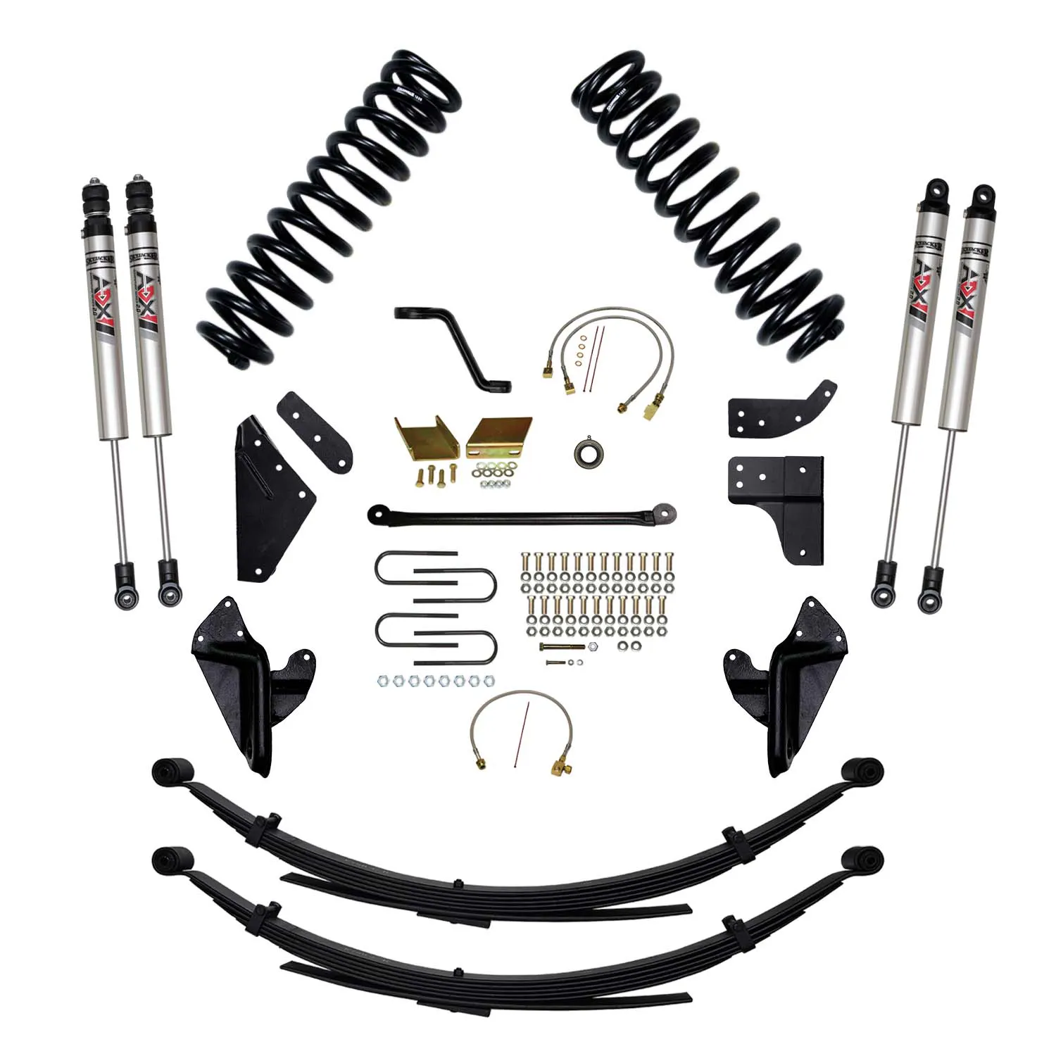 Skyjacker 8 in. Suspension Lift Kit With ADX M2.0 Aluminum Monotube Shocks.