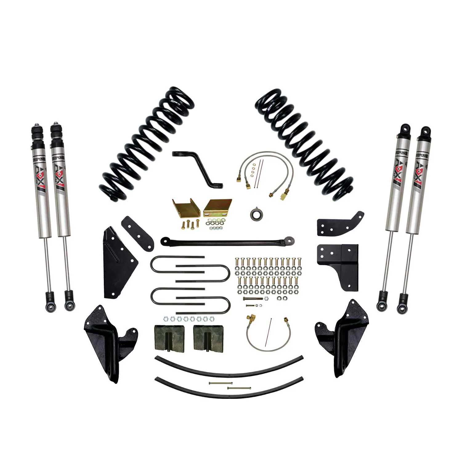 Skyjacker 8 in. Suspension Lift Kit With ADX M2.0 Aluminum Monotube Shocks.