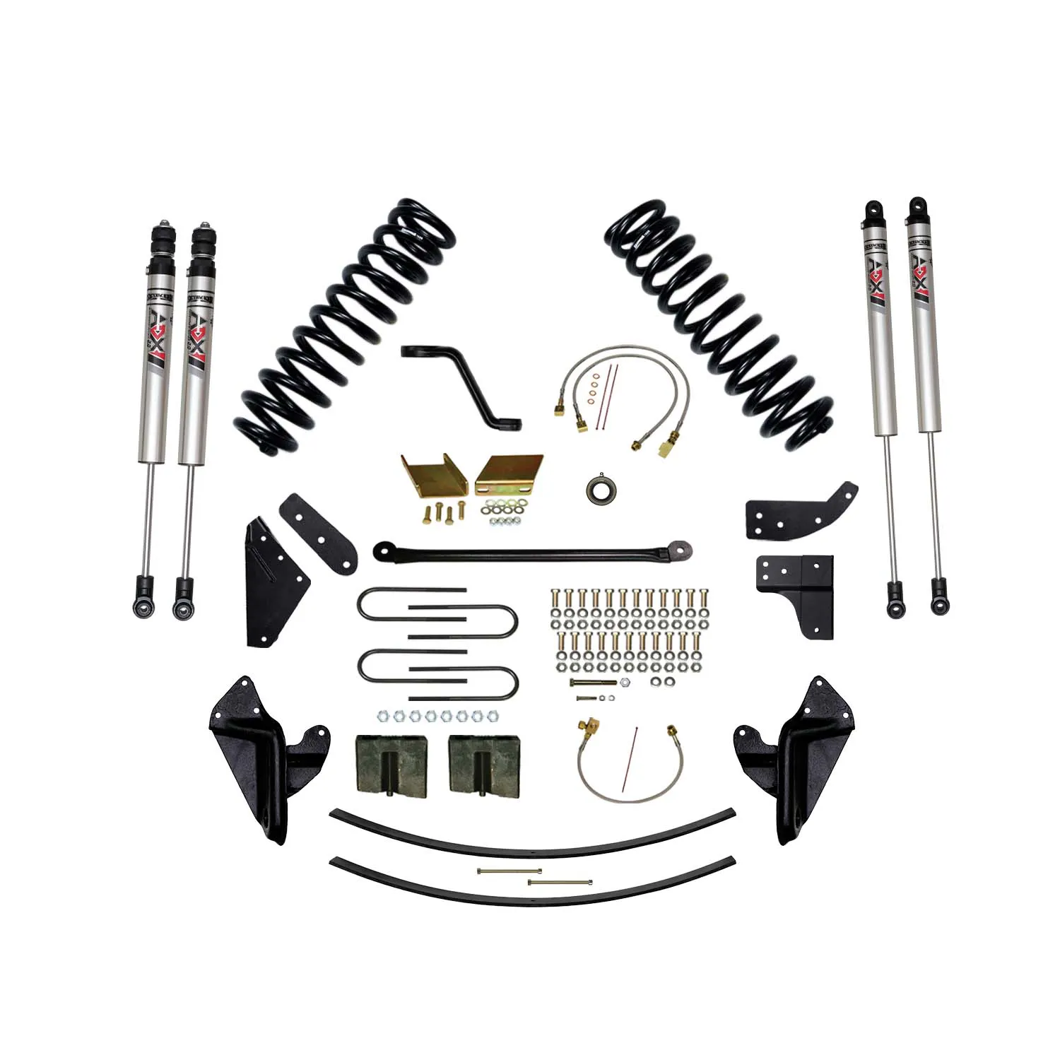 Skyjacker 8 in. Suspension Lift Kit With ADX M2.0 Aluminum Monotube Shocks.
