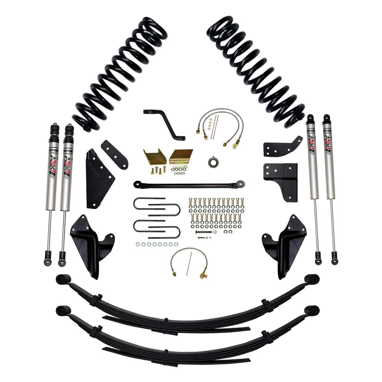 Skyjacker 8 in. Suspension Lift Kit With ADX M2.0 Aluminum Monotube Shocks.