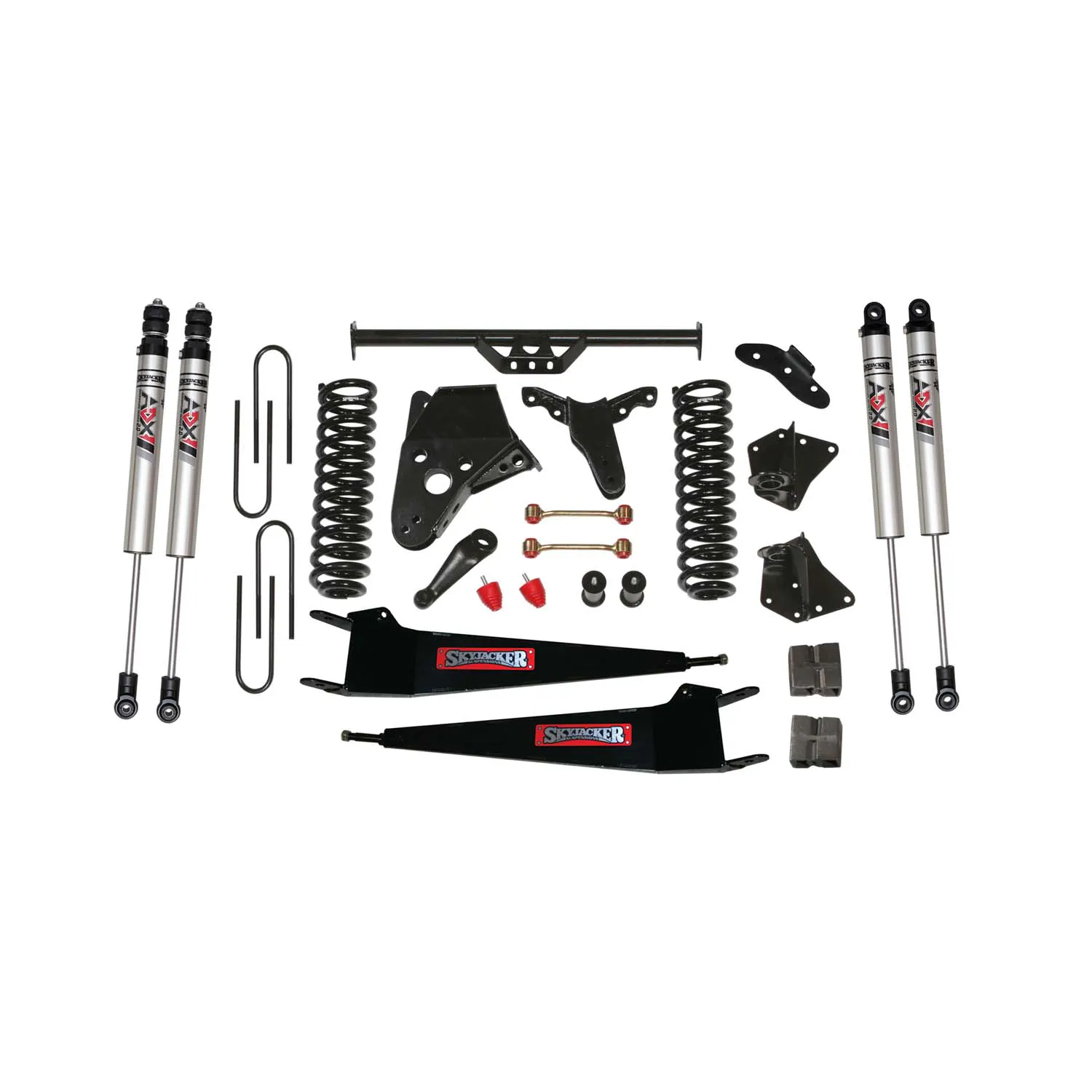 Skyjacker 6 in. Suspension Lift Kit With ADX M2.0 Aluminum Monotube Shocks.