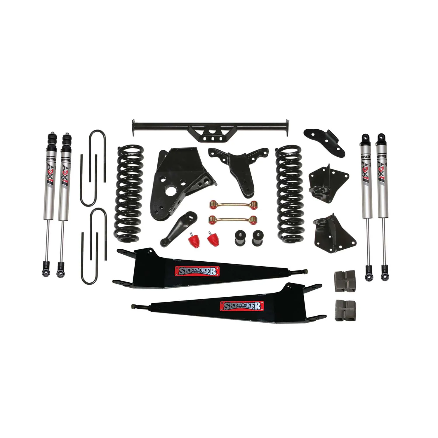 Skyjacker 6 in. Suspension Lift Kit With ADX M2.0 Aluminum Monotube Shocks.