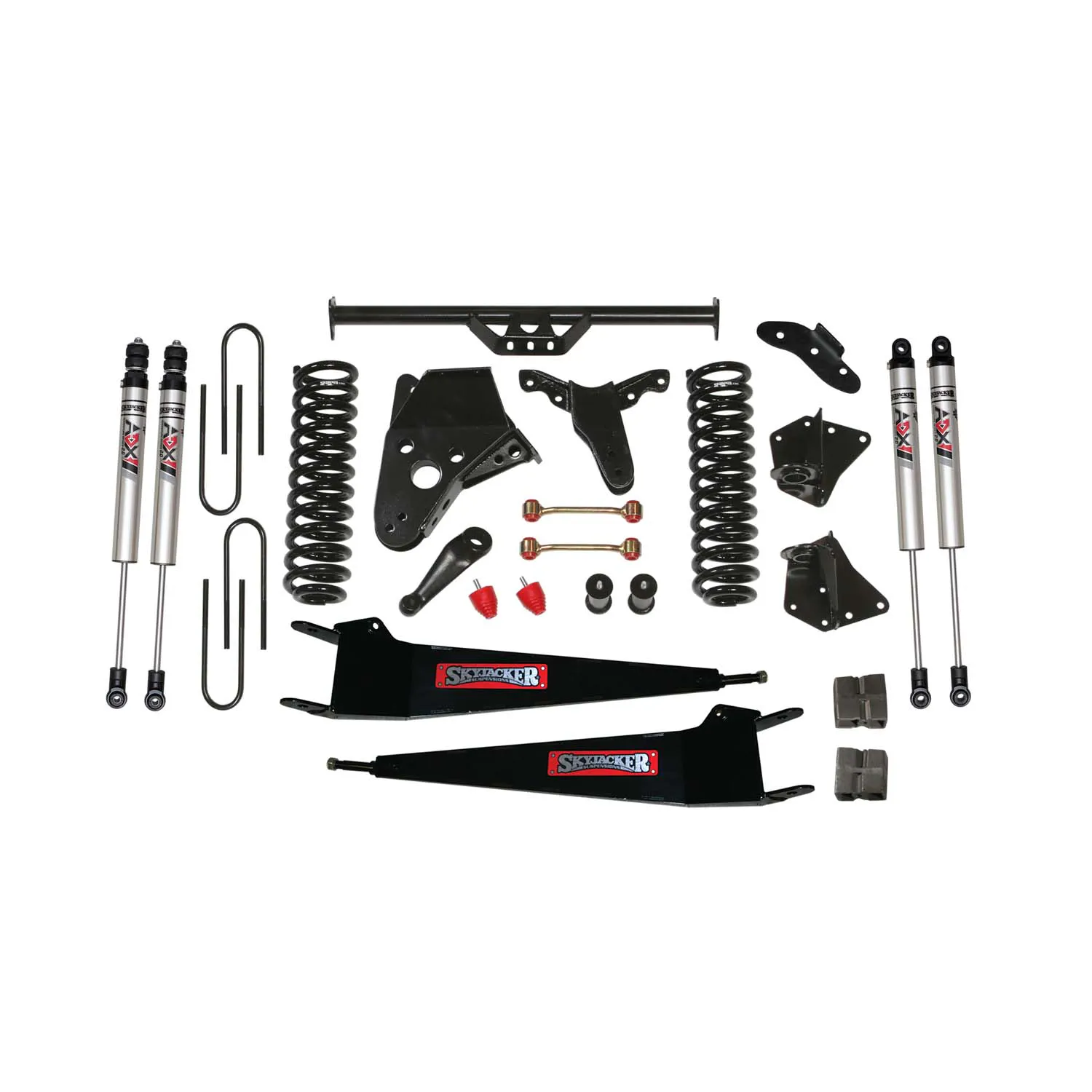 Skyjacker 6 in. Suspension Lift Kit With ADX M2.0 Aluminum Monotube Shocks.