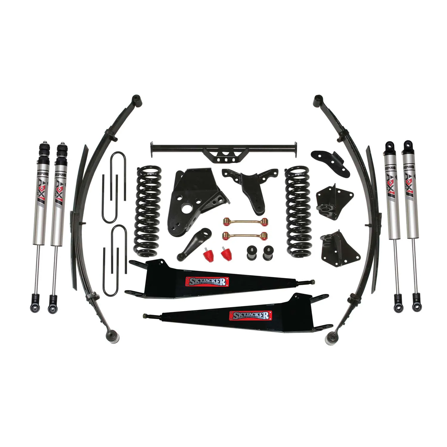 Skyjacker 6 in. Suspension Lift Kit With ADX M2.0 Aluminum Monotube Shocks.