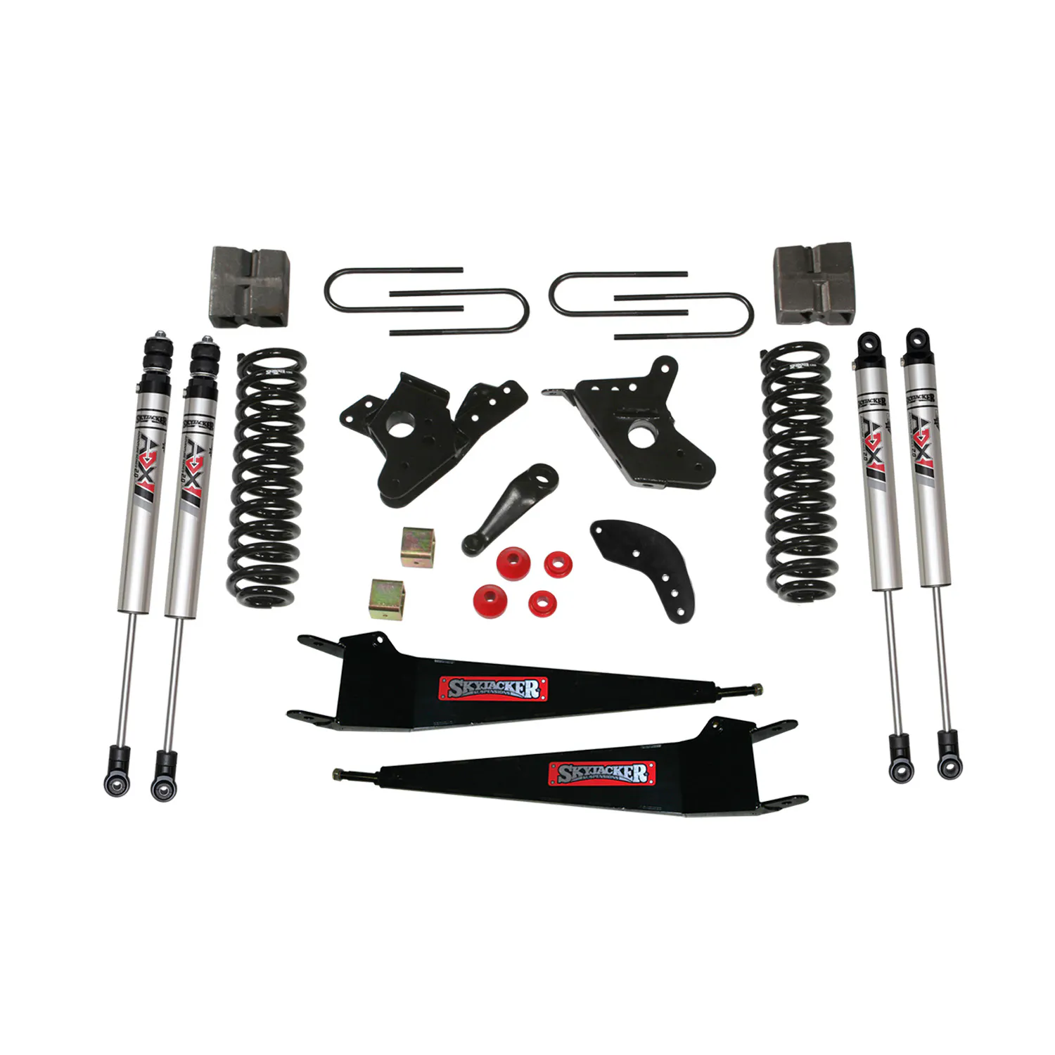 Skyjacker 6 in. Suspension Lift Kit With ADX M2.0 Aluminum Monotube Shocks.
