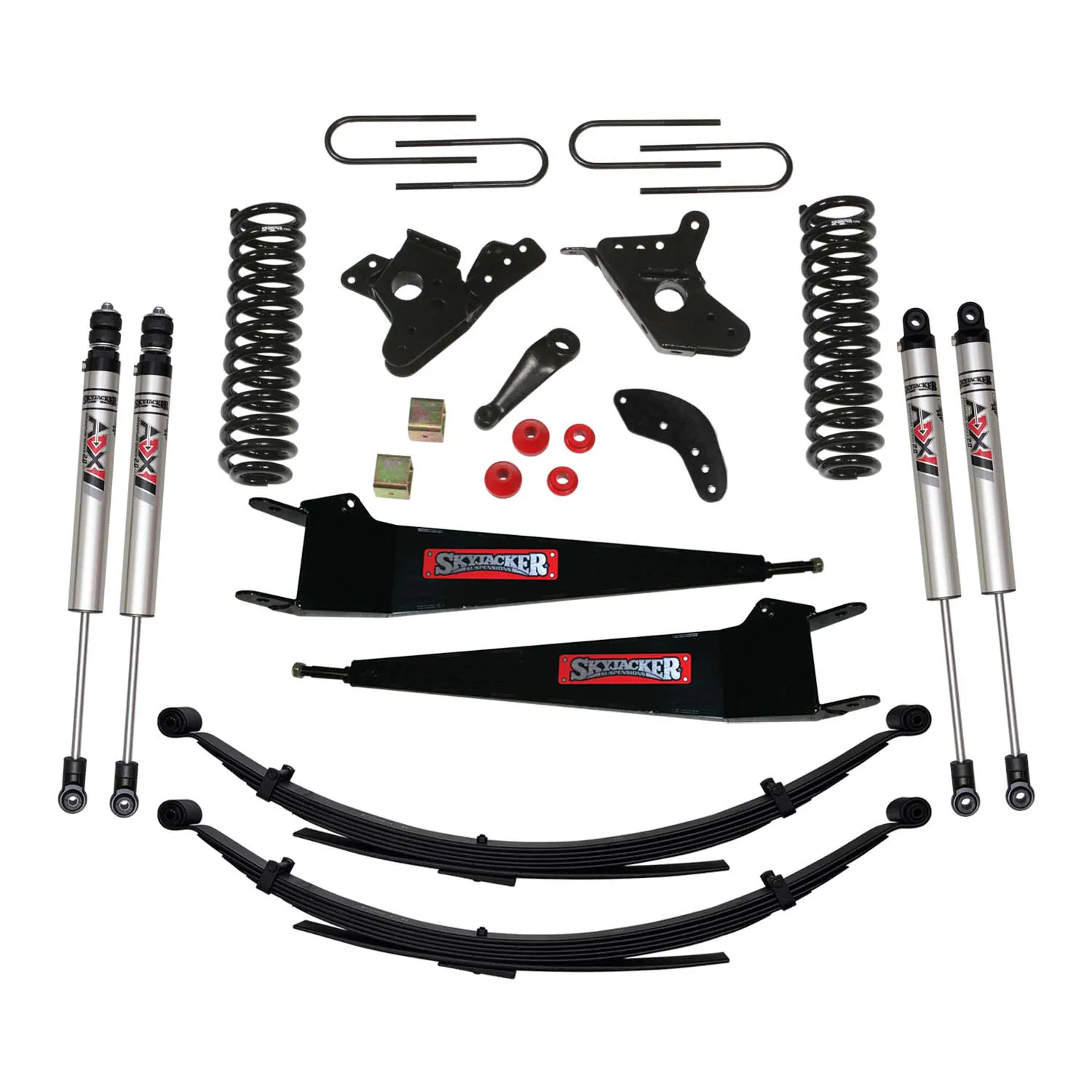 Skyjacker 6 in. Suspension Lift Kit With ADX M2.0 Aluminum Monotube Shocks.