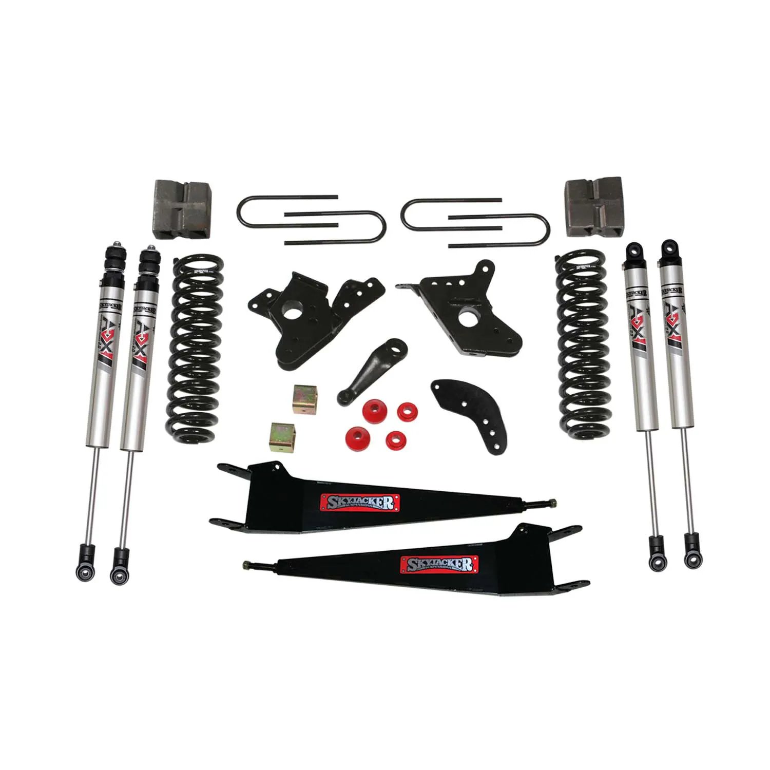 Skyjacker 6 in. Suspension Lift Kit With ADX M2.0 Aluminum Monotube Shocks.