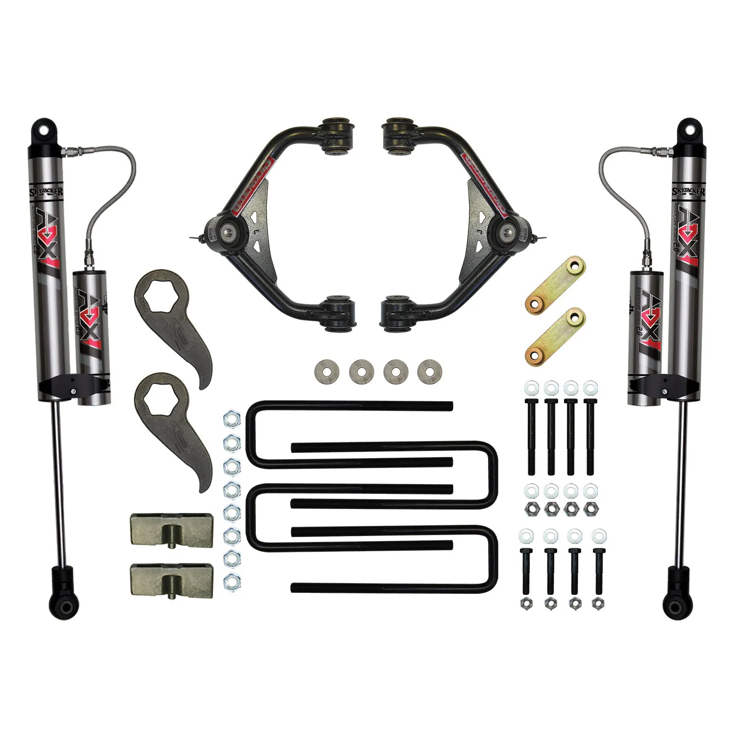 Skyjacker 3-3.5 in. Suspension Lift Kit With ADX 2.0 Remote Reservoir Shocks.