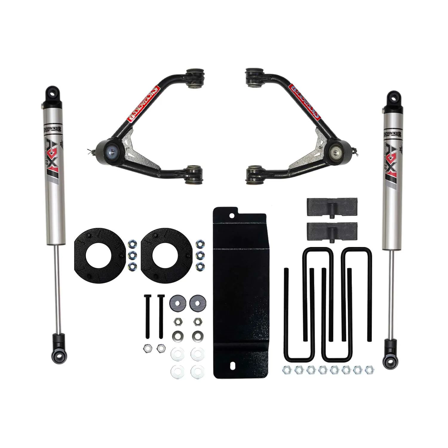 Skyjacker 3.5 in. Suspension Lift Kit With ADX M2.0 Aluminum Monotube Shocks.