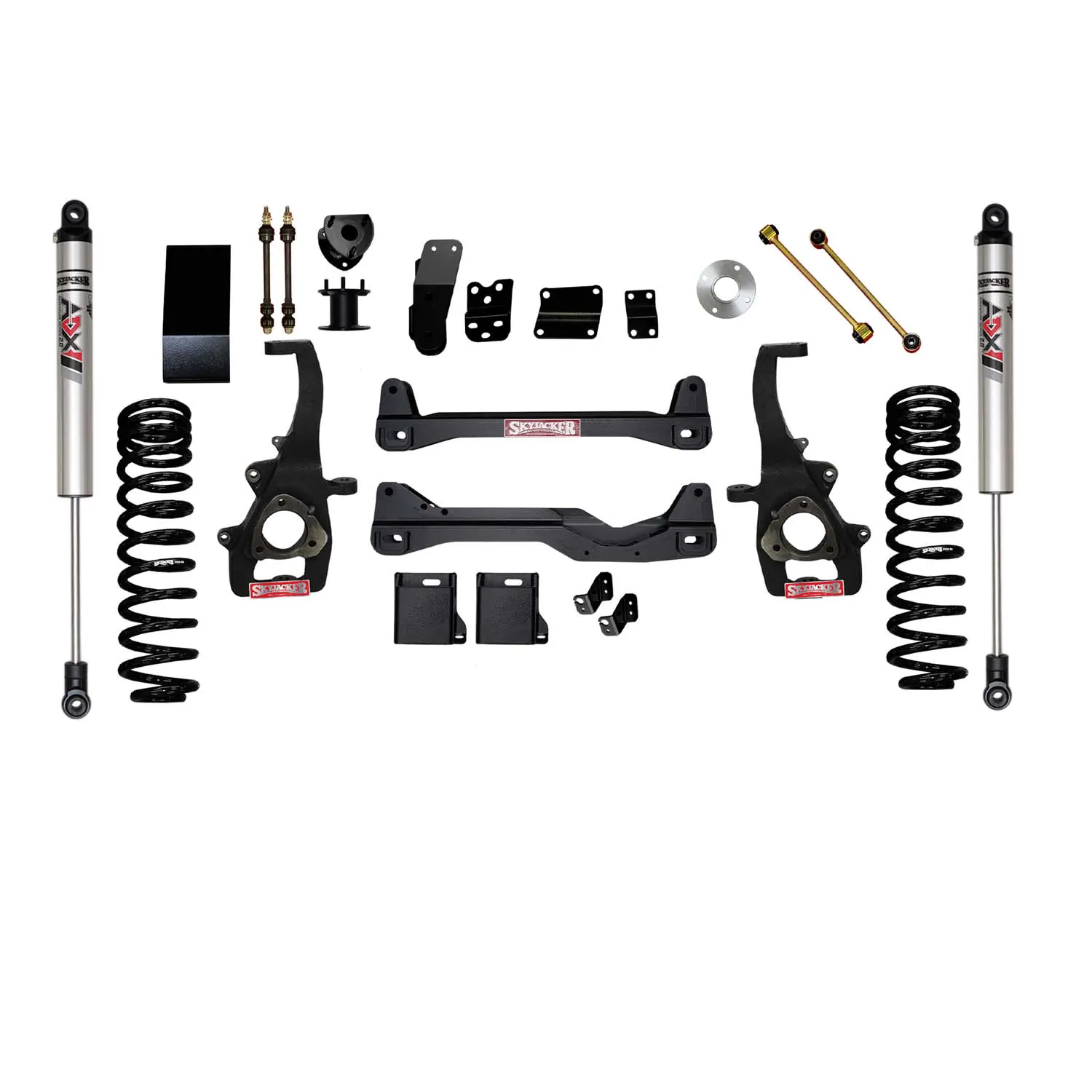 Skyjacker 4 in. Suspension Lift Kit With ADX M2.0 Aluminum Monotube Shocks.