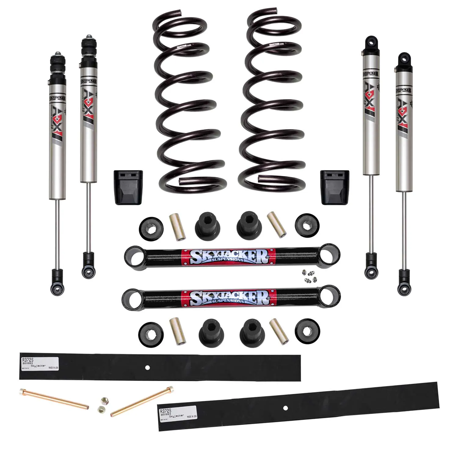 Skyjacker 2.5 in. Suspension Lift Kit With ADX M2.0 Aluminum Monotube Shocks.