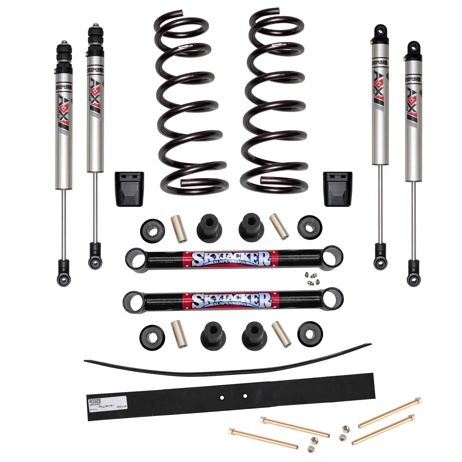 Skyjacker 3.5-4 in. Suspension Lift Kit With ADX M2.0 Aluminum Monotube Shocks.