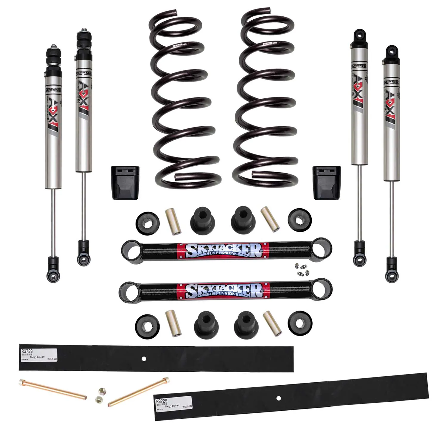 Skyjacker 2-2.5 in. Suspension Lift Kit With ADX M2.0 Aluminum Monotube Shocks.