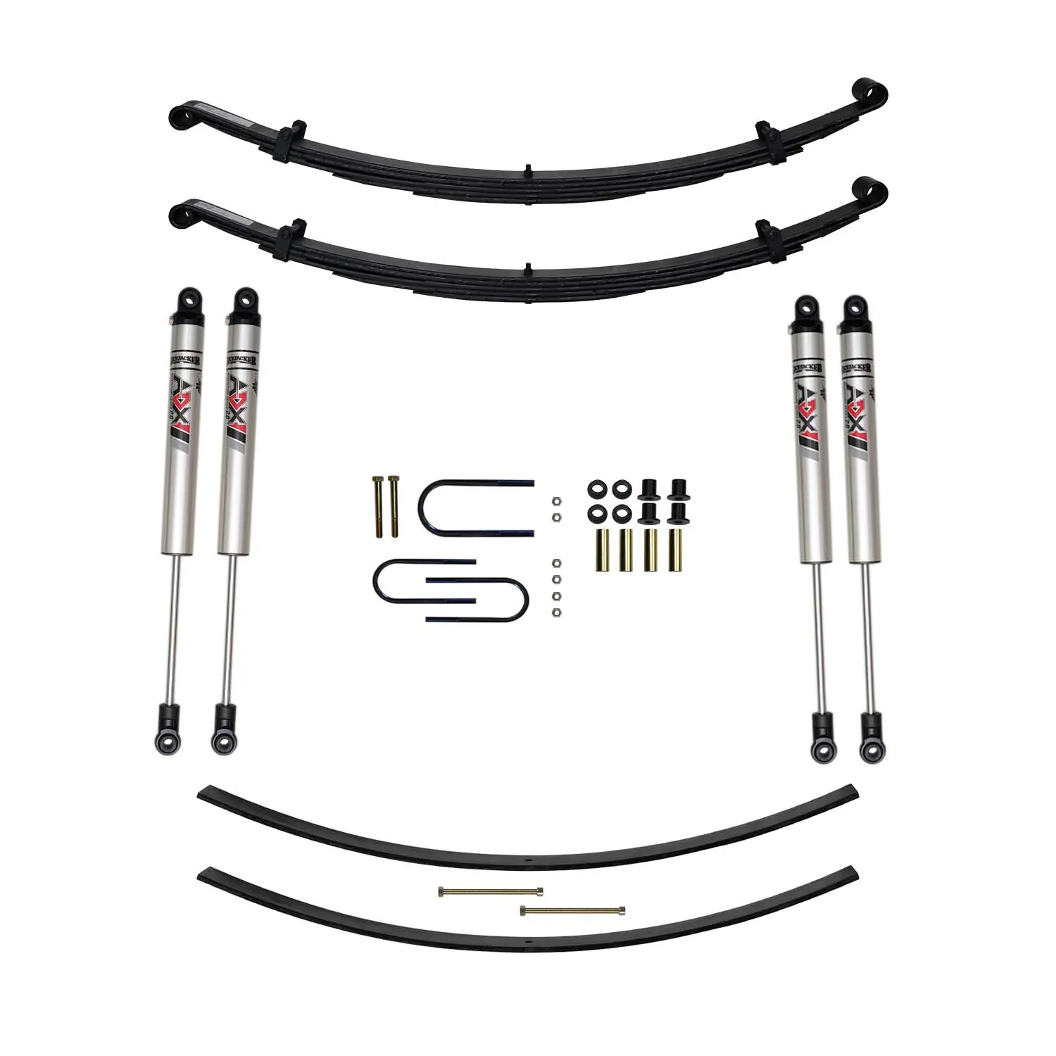 Skyjacker 4 in. Suspension Lift Kit With ADX M2.0 Aluminum Monotube Shocks.