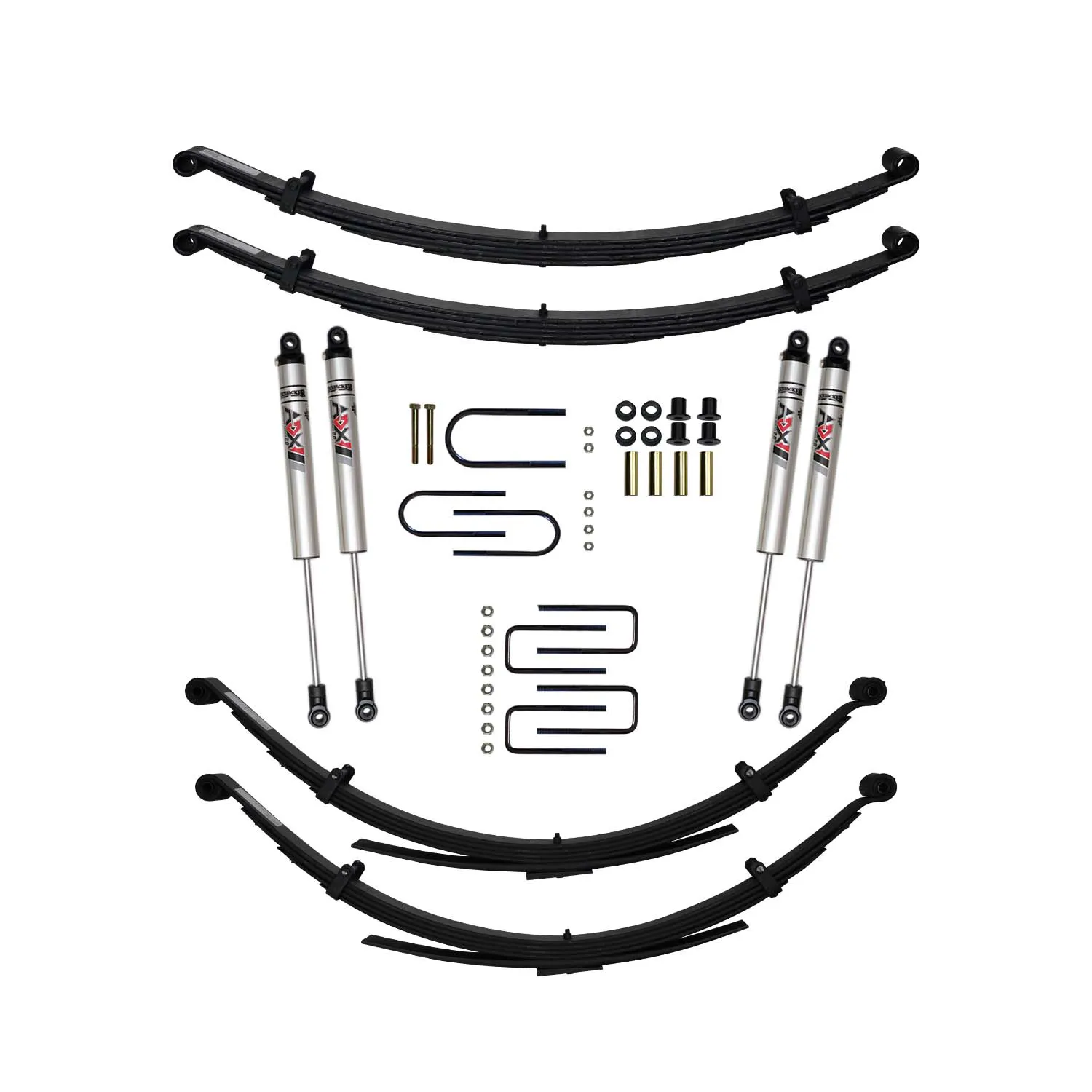 Skyjacker 4 in. Suspension Lift Kit With ADX M2.0 Aluminum Monotube Shocks.
