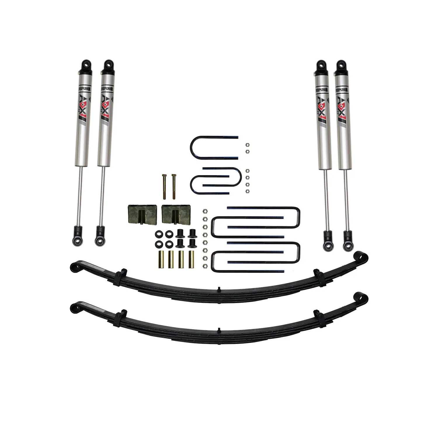 Skyjacker 4 in. Suspension Lift Kit With ADX M2.0 Aluminum Monotube Shocks.