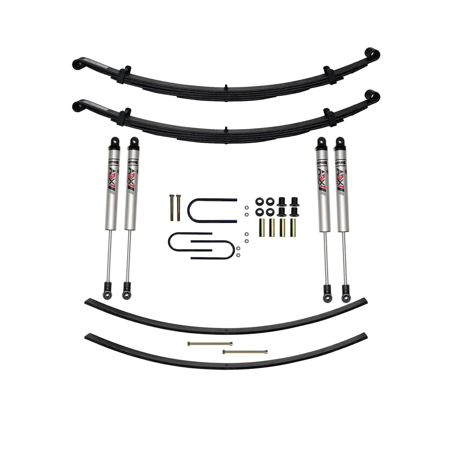 Skyjacker 4 in. Suspension Lift Kit With ADX M2.0 Aluminum Monotube Shocks.