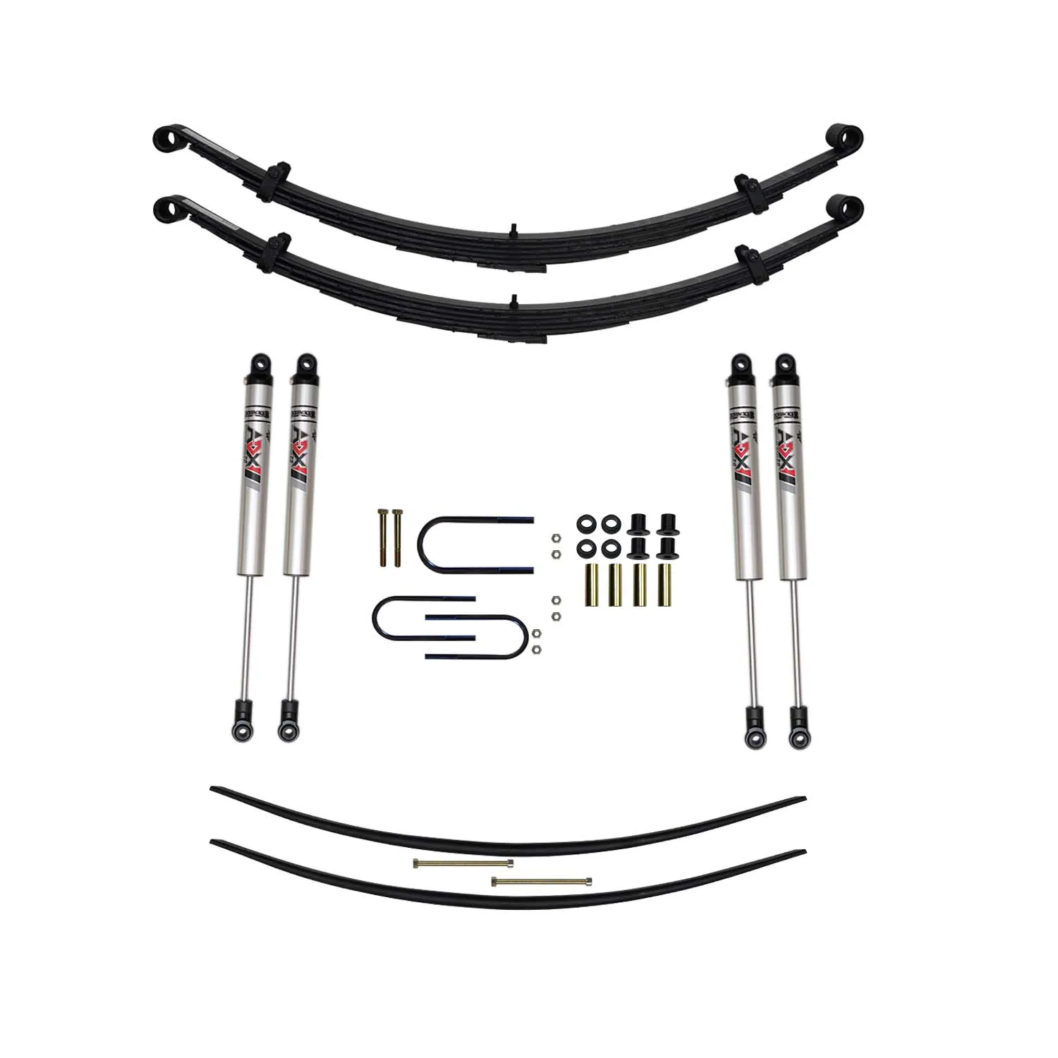 Skyjacker 4 in. Suspension Lift Kit With ADX M2.0 Aluminum Monotube Shocks.
