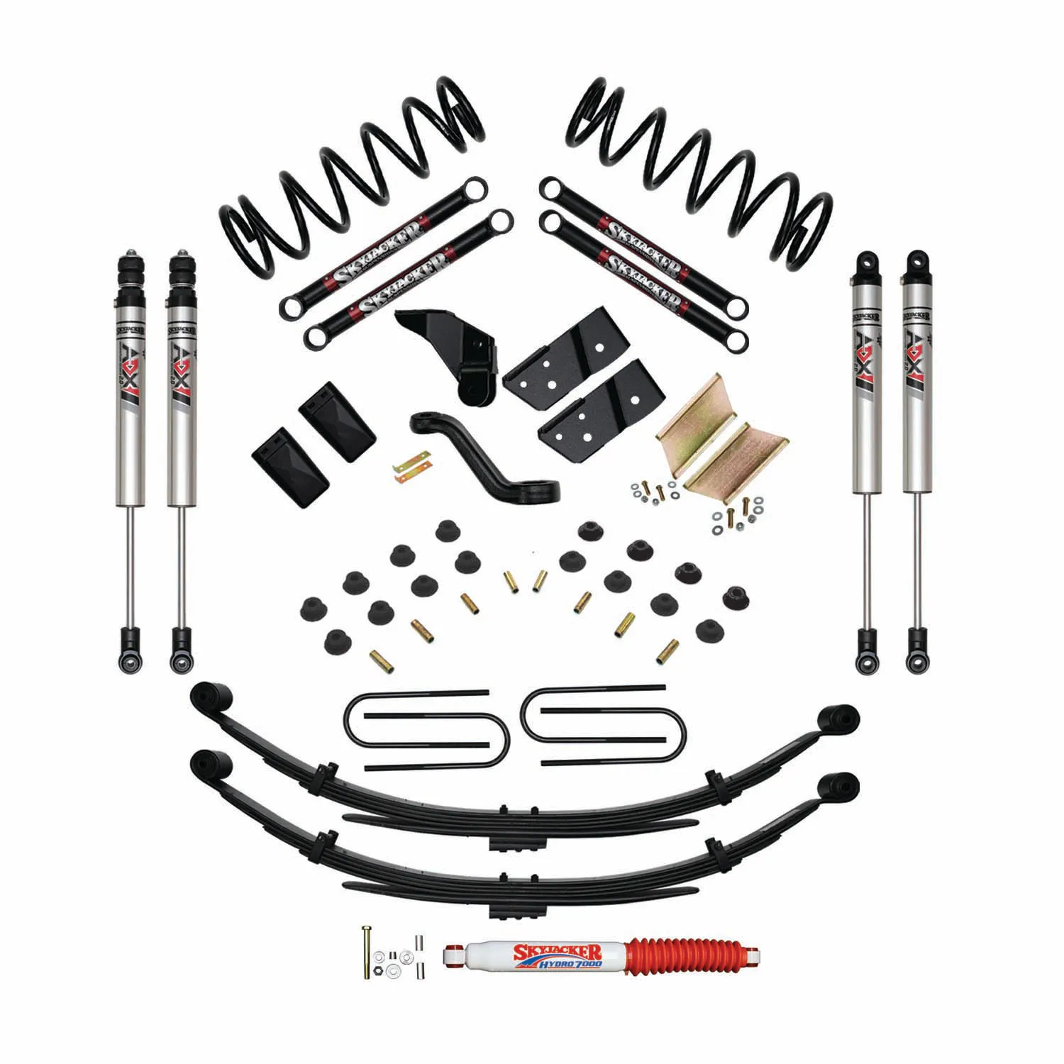 Skyjacker 6 in. Suspension Lift Kit With ADX M2.0 Aluminum Monotube Shocks.