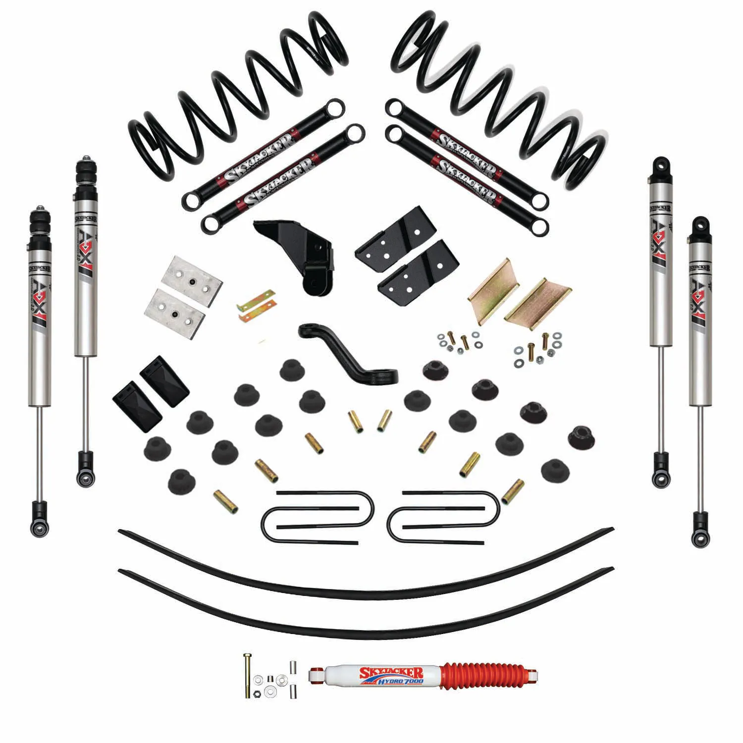 Skyjacker 5 in. Suspension Lift Kit With ADX M2.0 Aluminum Monotube Shocks.