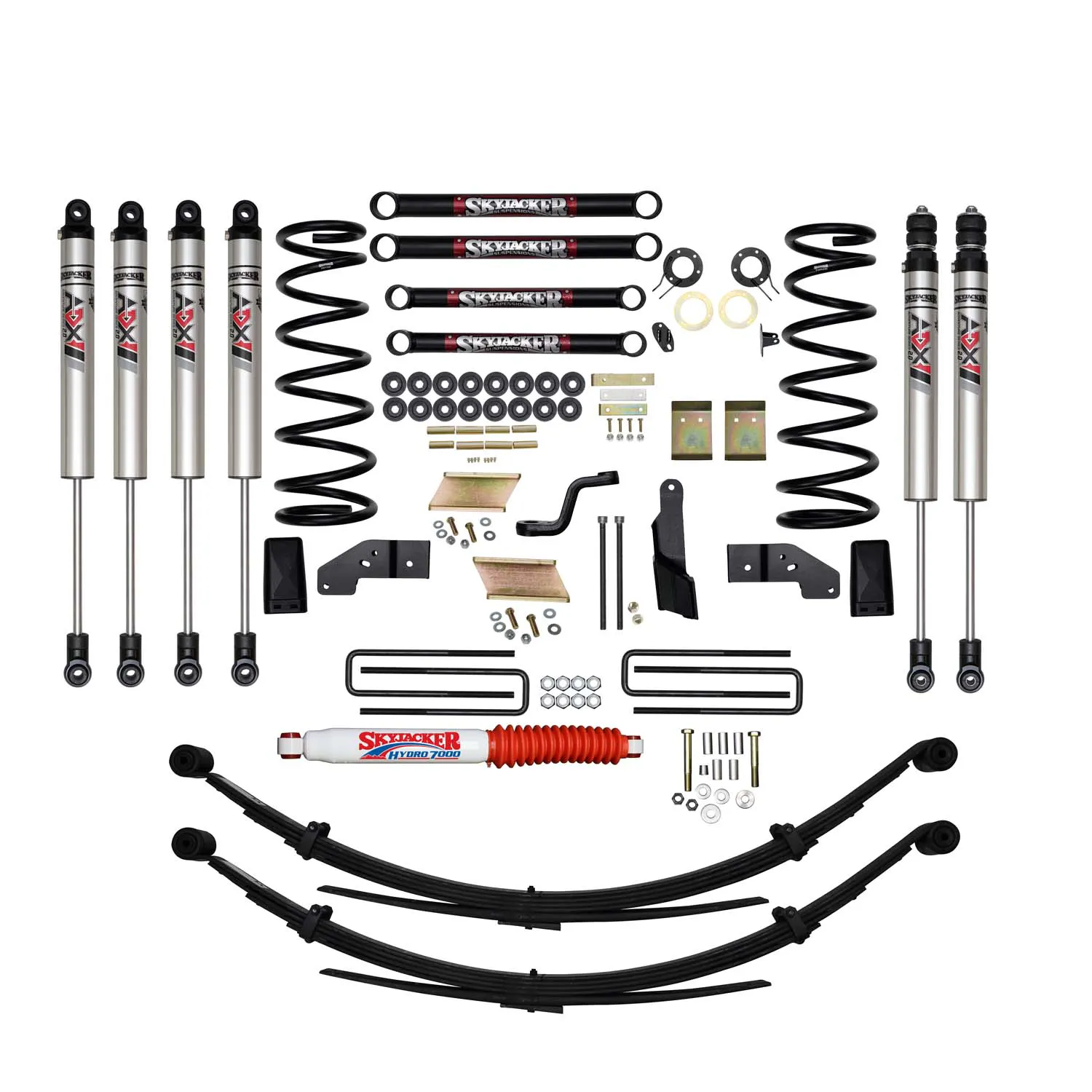 Skyjacker 5 in. Suspension Lift Kit With ADX M2.0 Aluminum Monotube Shocks.