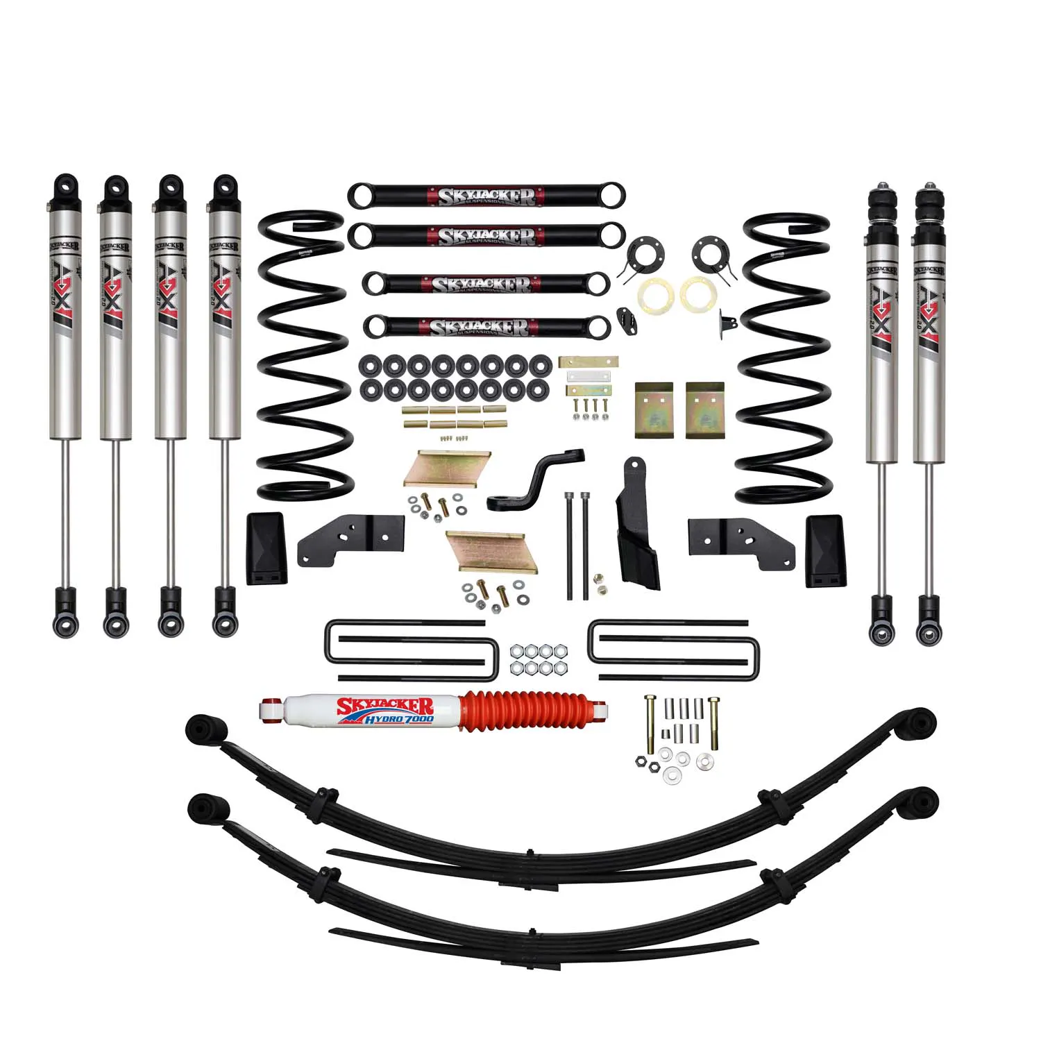 Skyjacker 5 in. Suspension Lift Kit With ADX M2.0 Aluminum Monotube Shocks.