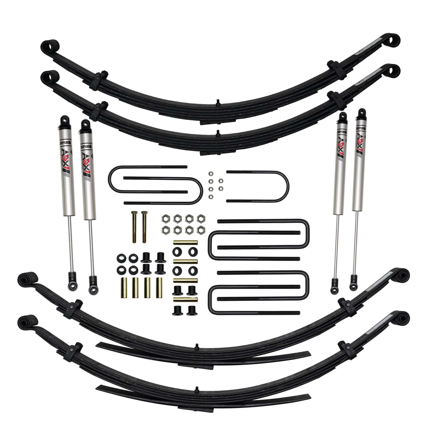 Skyjacker 6 in. Suspension Lift Kit With ADX M2.0 Aluminum Monotube Shocks.