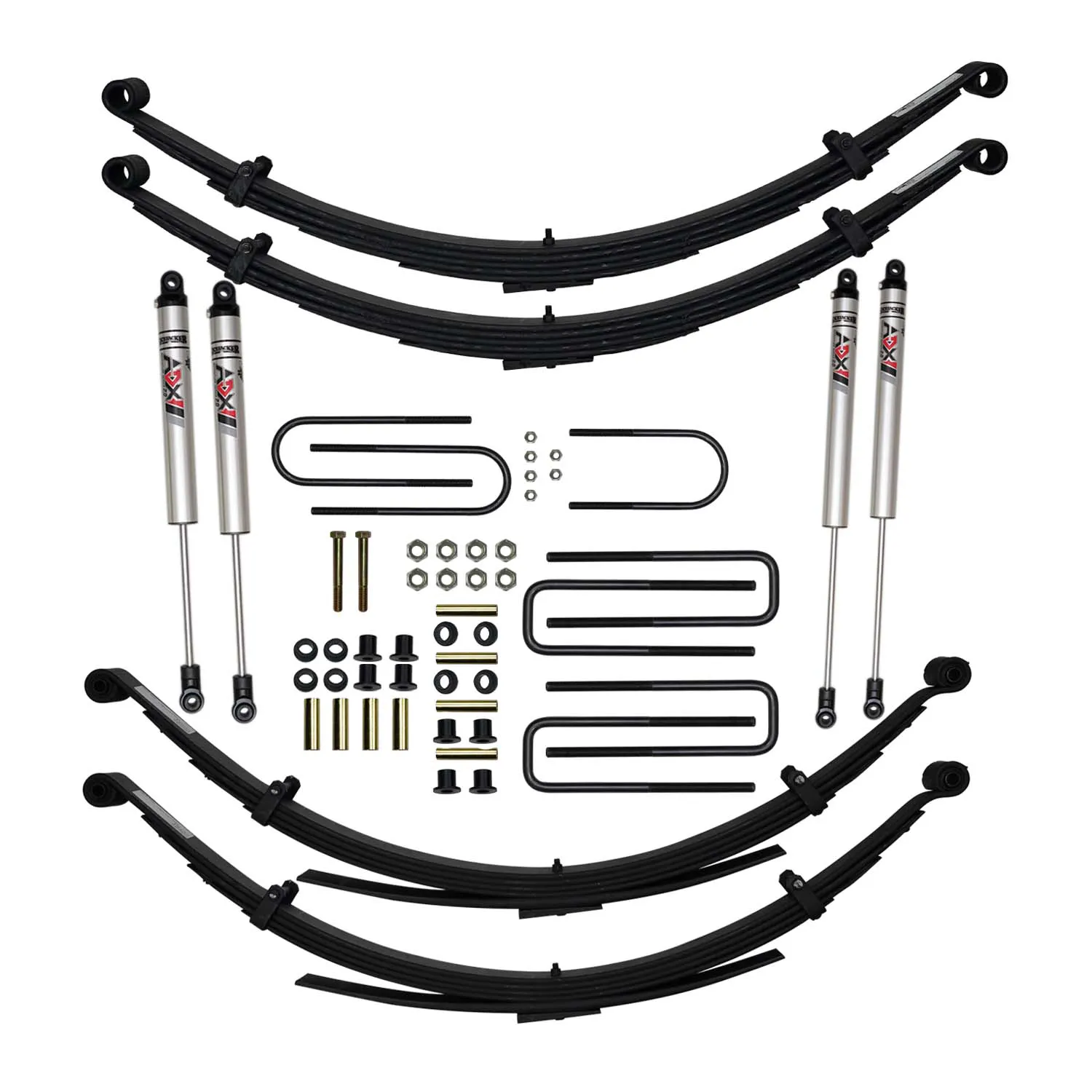 Skyjacker 6 in. Suspension Lift Kit With ADX M2.0 Aluminum Monotube Shocks.