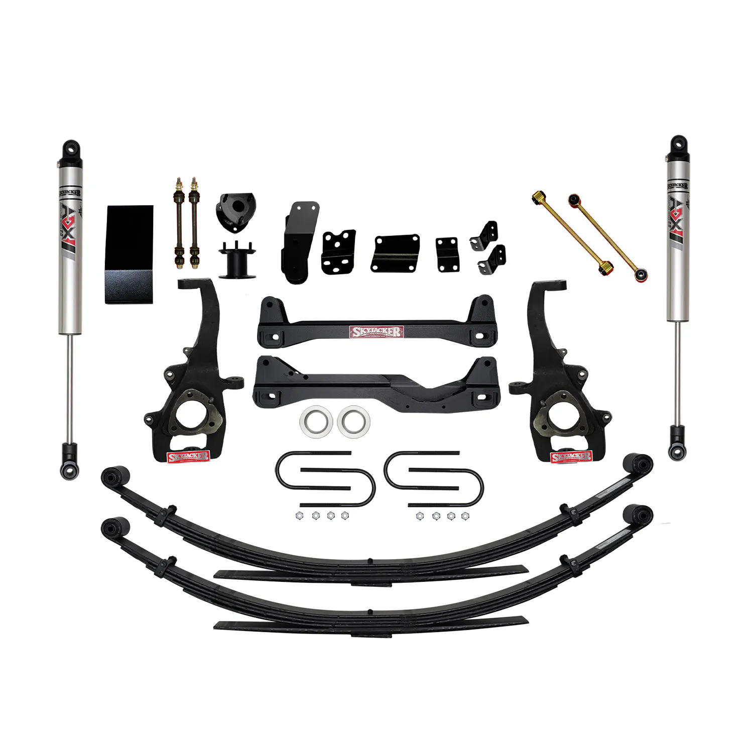 Skyjacker 6 in. Suspension Lift Kit With ADX M2.0 Aluminum Monotube Shocks.