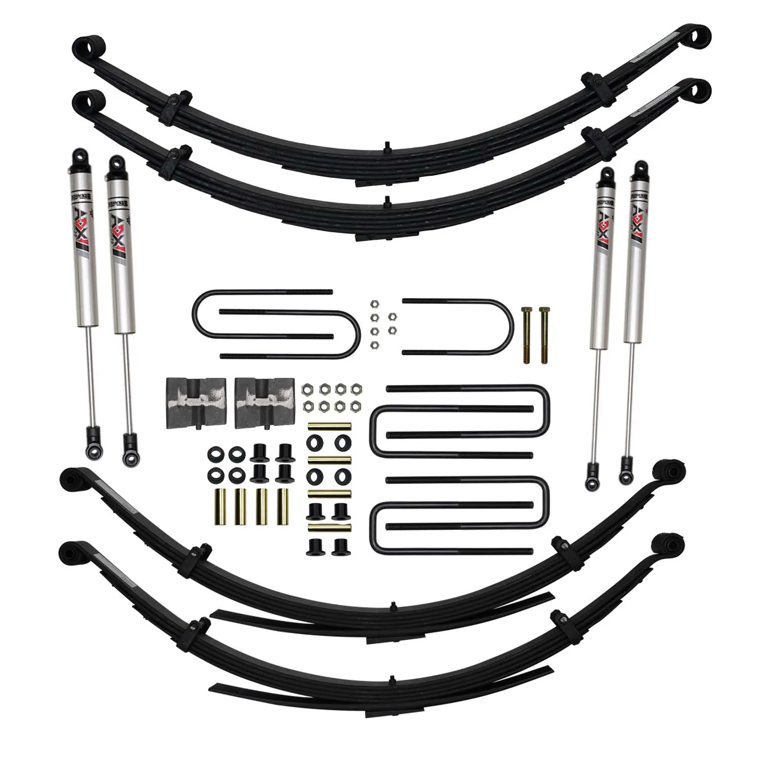 Skyjacker 6 in. Suspension Lift Kit With ADX M2.0 Aluminum Monotube Shocks.