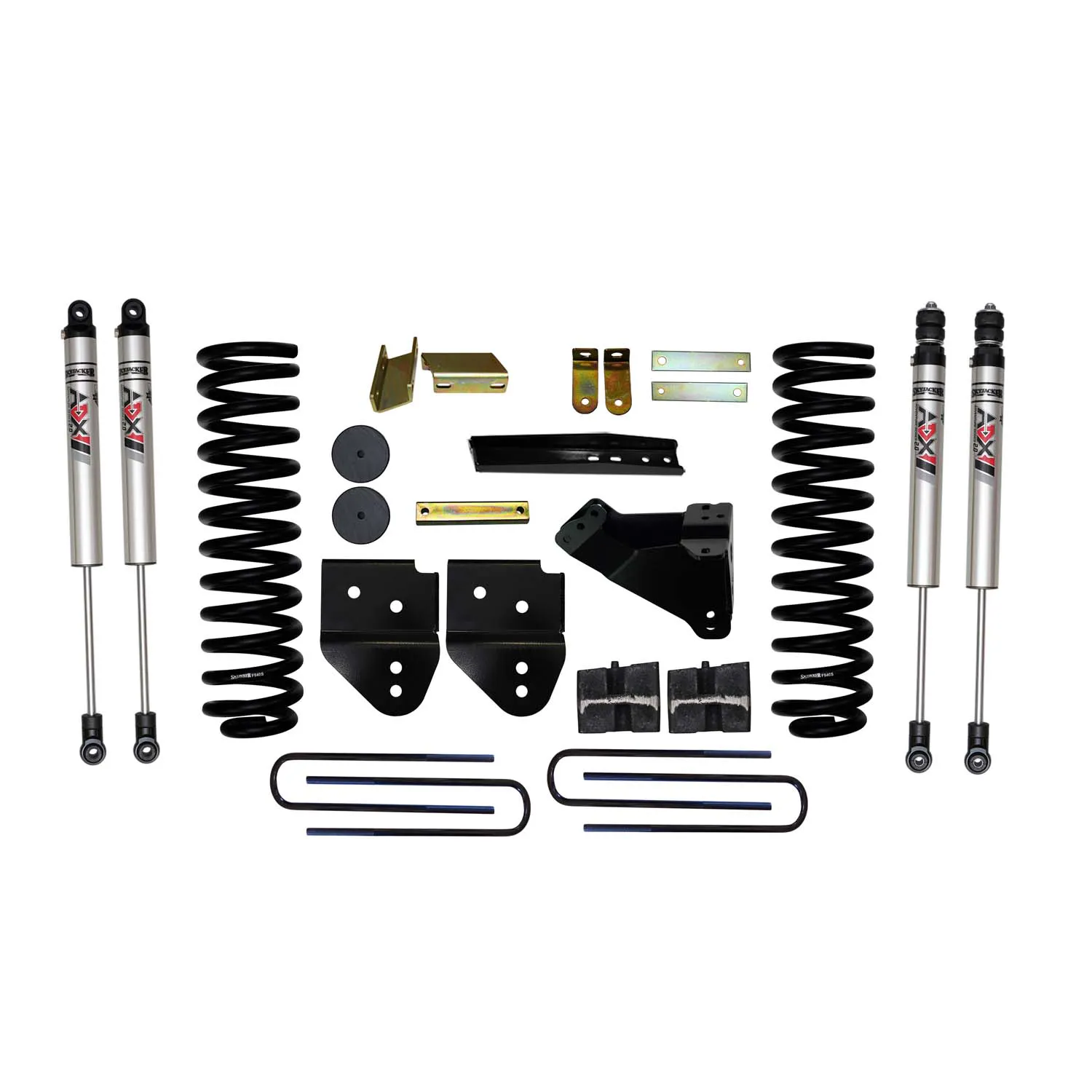 Skyjacker 4 in. Suspension Lift Kit With ADX M2.0 Aluminum Monotube Shocks.