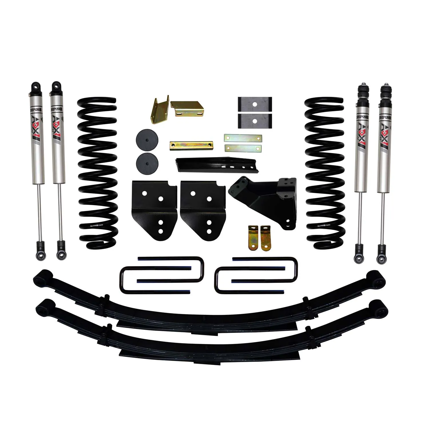 Skyjacker 4 in. Suspension Lift Kit With ADX M2.0 Aluminum Monotube Shocks.
