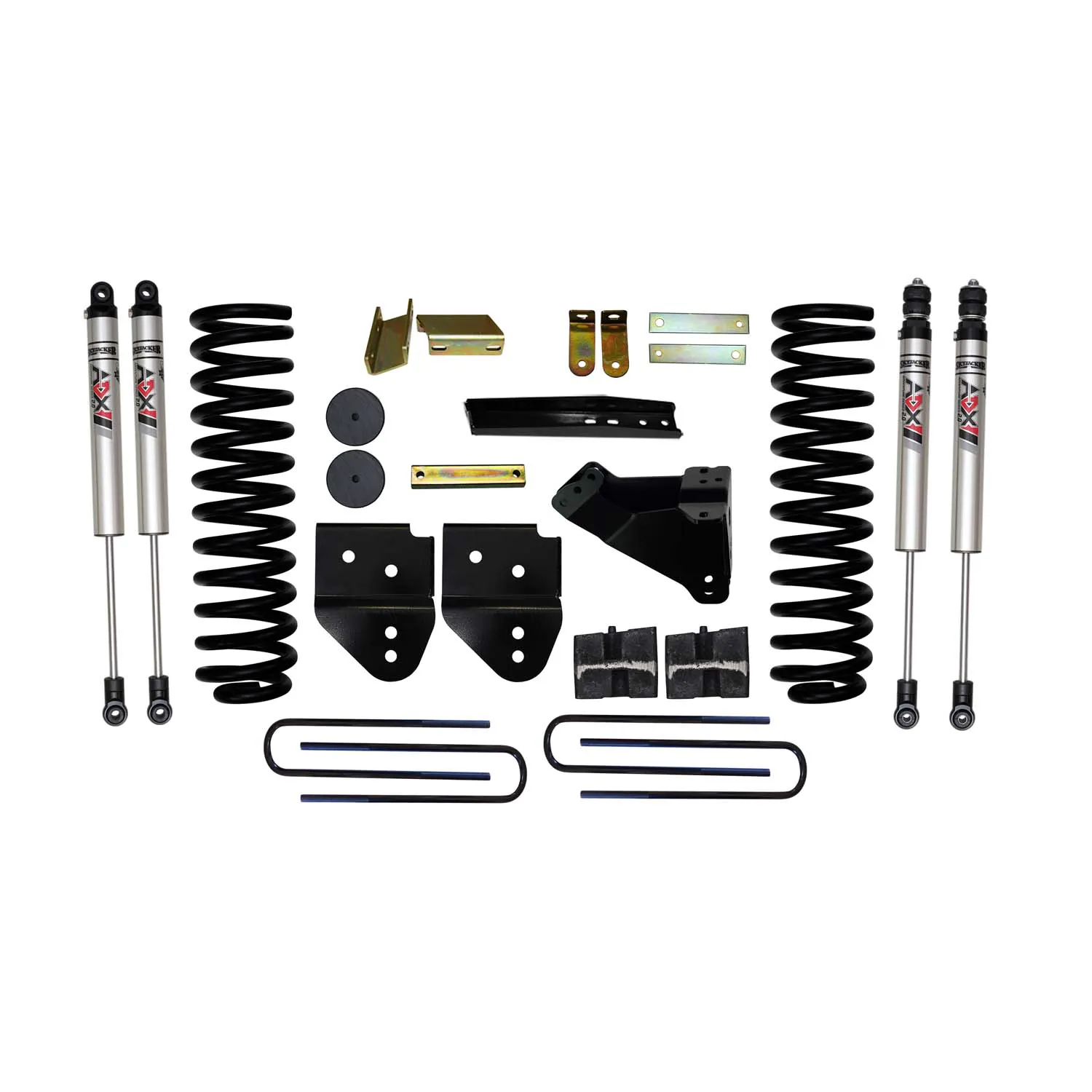 Skyjacker 4 in. Suspension Lift Kit With ADX M2.0 Aluminum Monotube Shocks.
