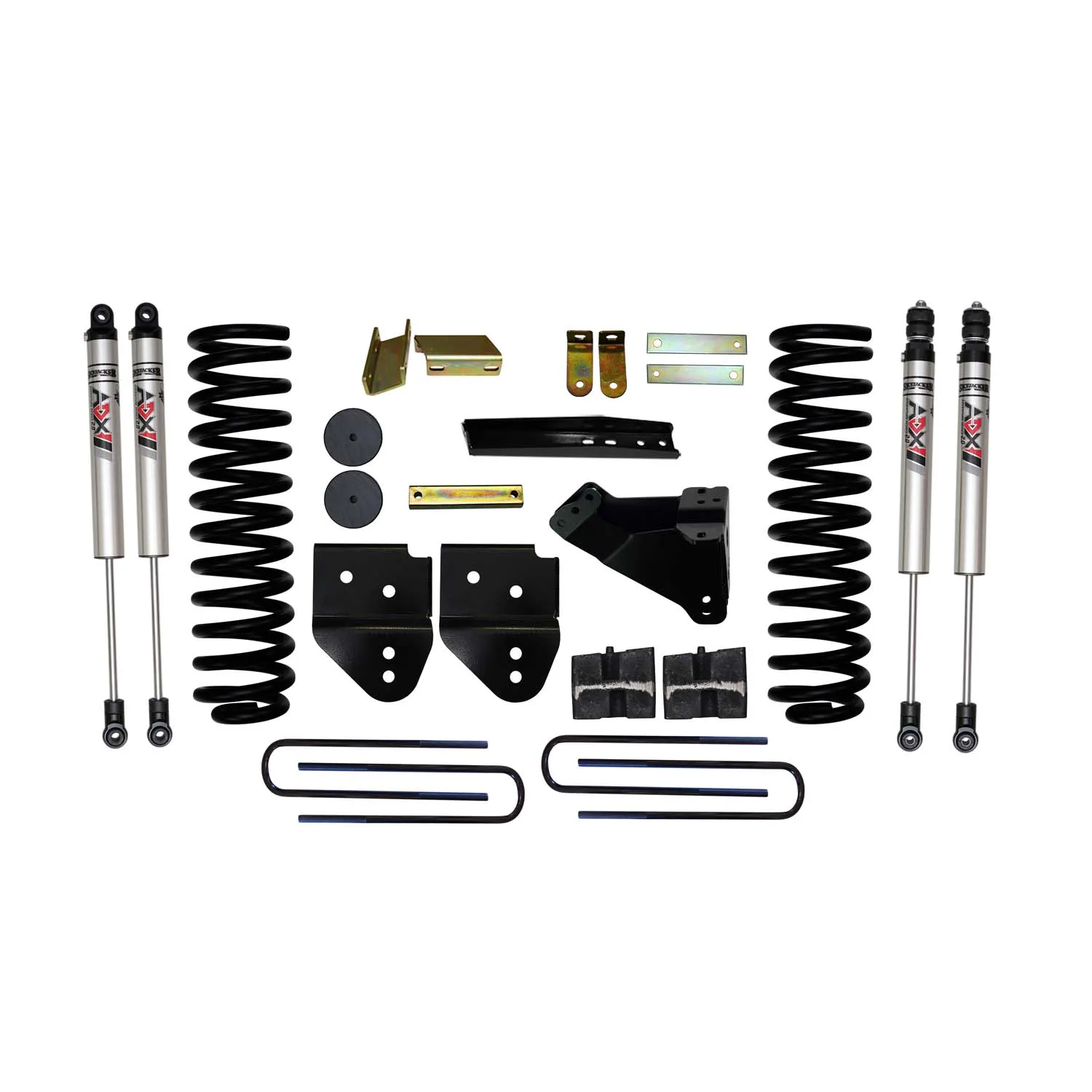 Skyjacker 4 in. Suspension Lift Kit With ADX M2.0 Aluminum Monotube Shocks.