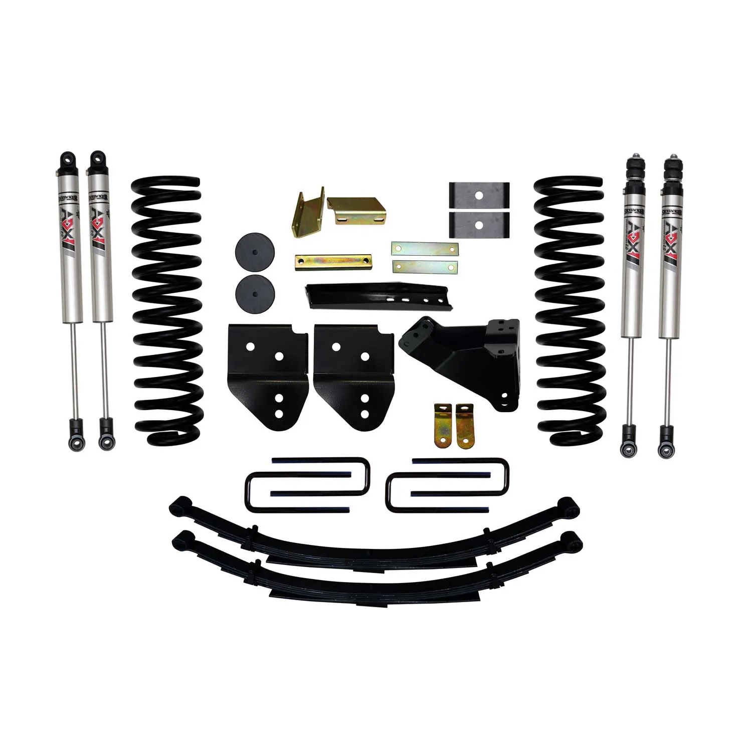 Skyjacker 4 in. Suspension Lift Kit With ADX M2.0 Aluminum Monotube Shocks.