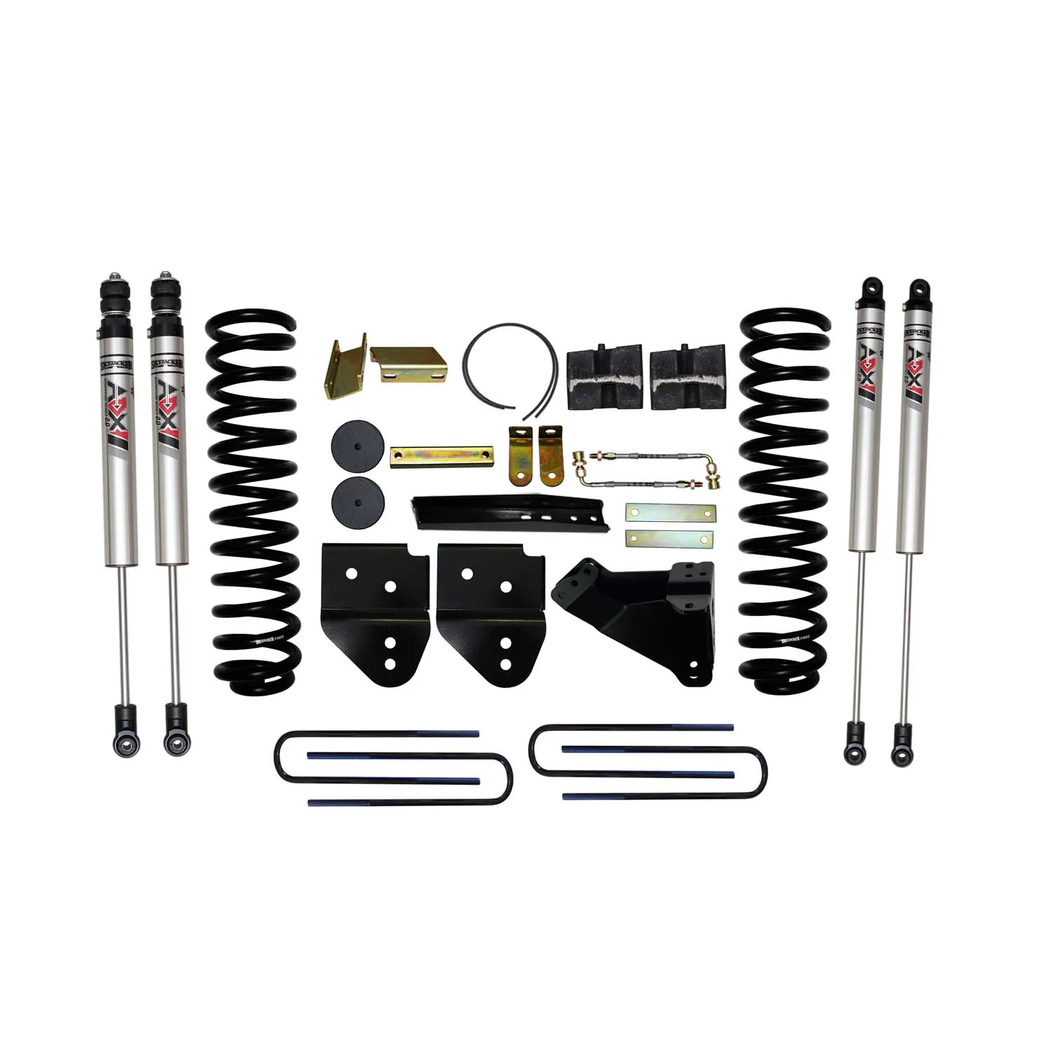 Skyjacker 6 in. Suspension Lift Kit With ADX M2.0 Aluminum Monotube Shocks.