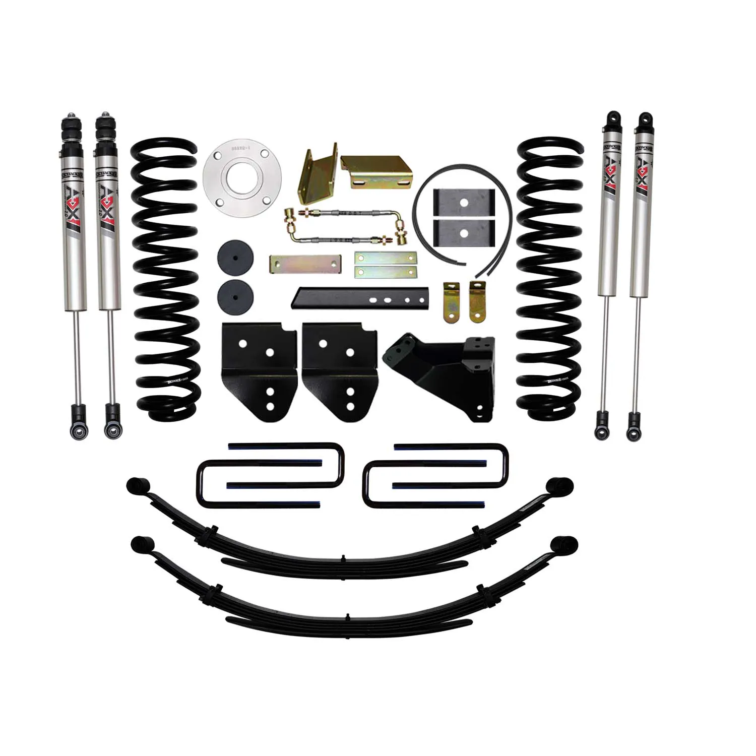 Skyjacker 6 in. Suspension Lift Kit With ADX M2.0 Aluminum Monotube Shocks.