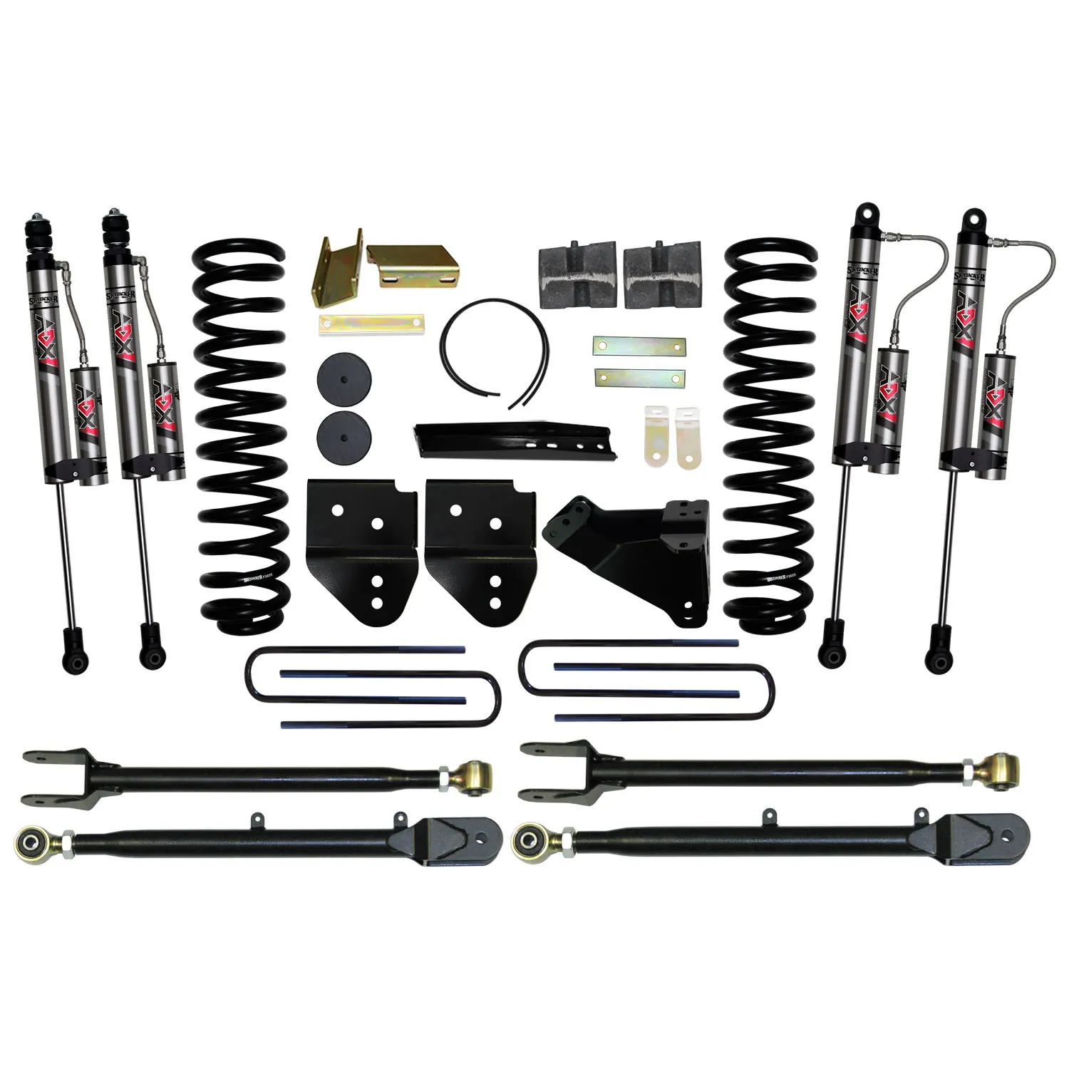Skyjacker 6 in. Suspension Lift Kit With ADX 2.0 Remote Reservoir Monotube Shocks.