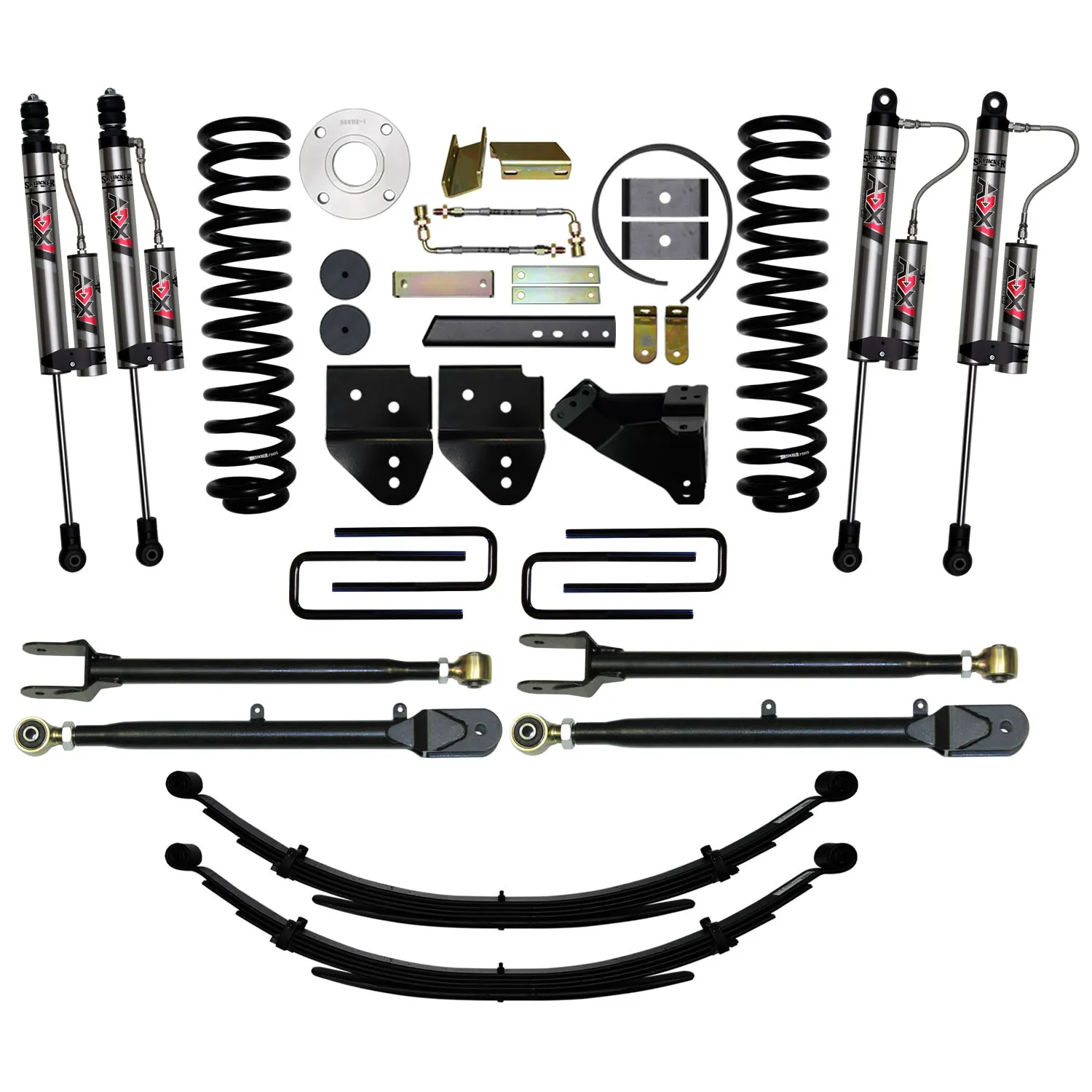Skyjacker 6 in. Suspension Lift System With ADX 2.0 Remote Reservoir Monotube Shocks.