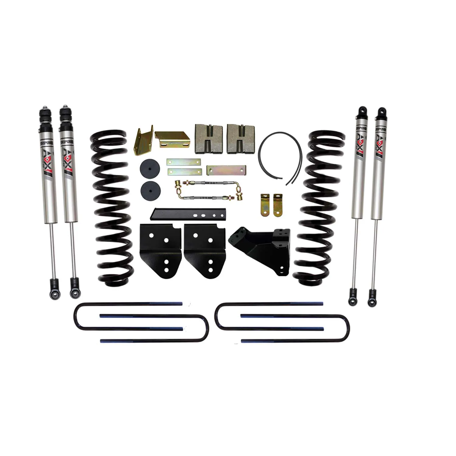 Skyjacker 6 in. Suspension Lift Kit With ADX M2.0 Aluminum Monotube Shocks.