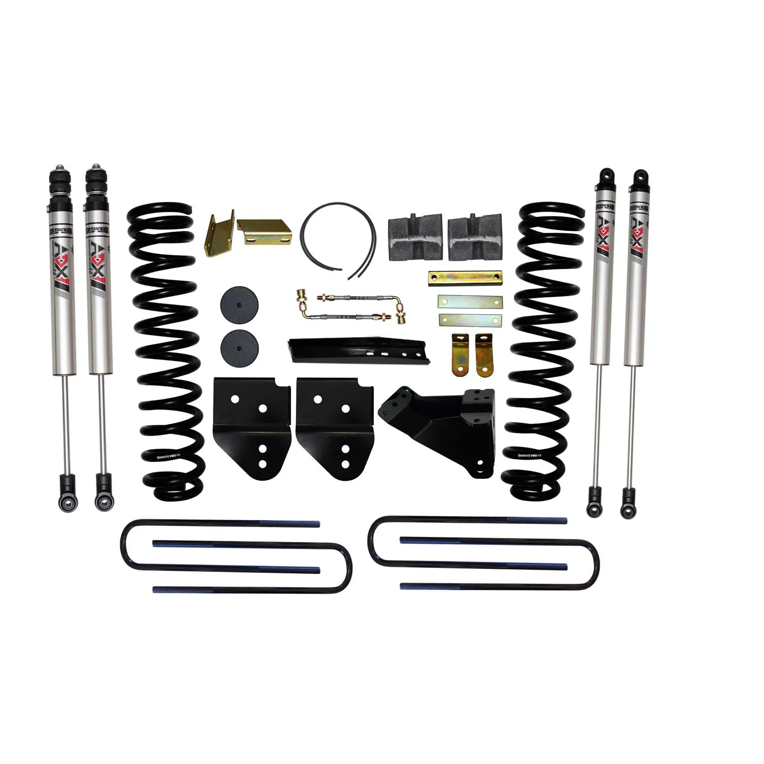 Skyjacker 6 in. Suspension Lift Kit With ADX M2.0 Aluminum Monotube Shocks.