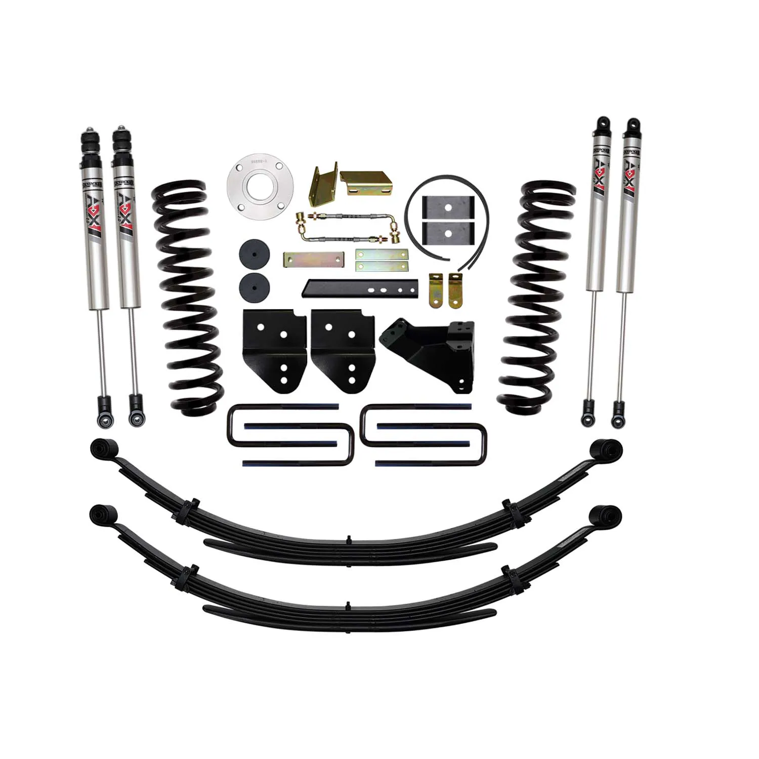 Skyjacker 6 in. Suspension Lift Kit With ADX M2.0 Aluminum Monotube Shocks.