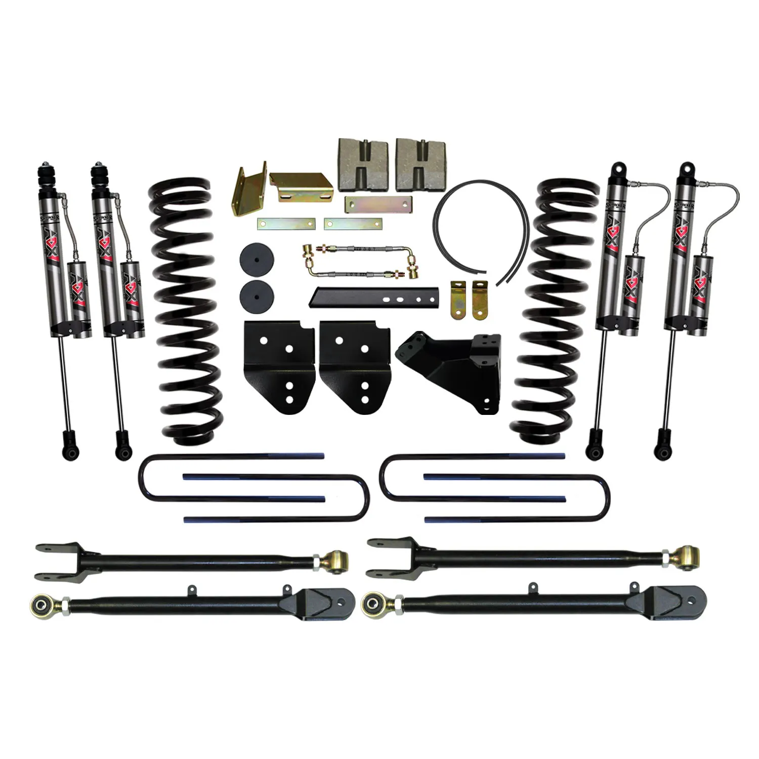 Skyjacker 6 in. Suspension Lift Kit With ADX 2.0 Remote Reservoir Monotube Shocks.