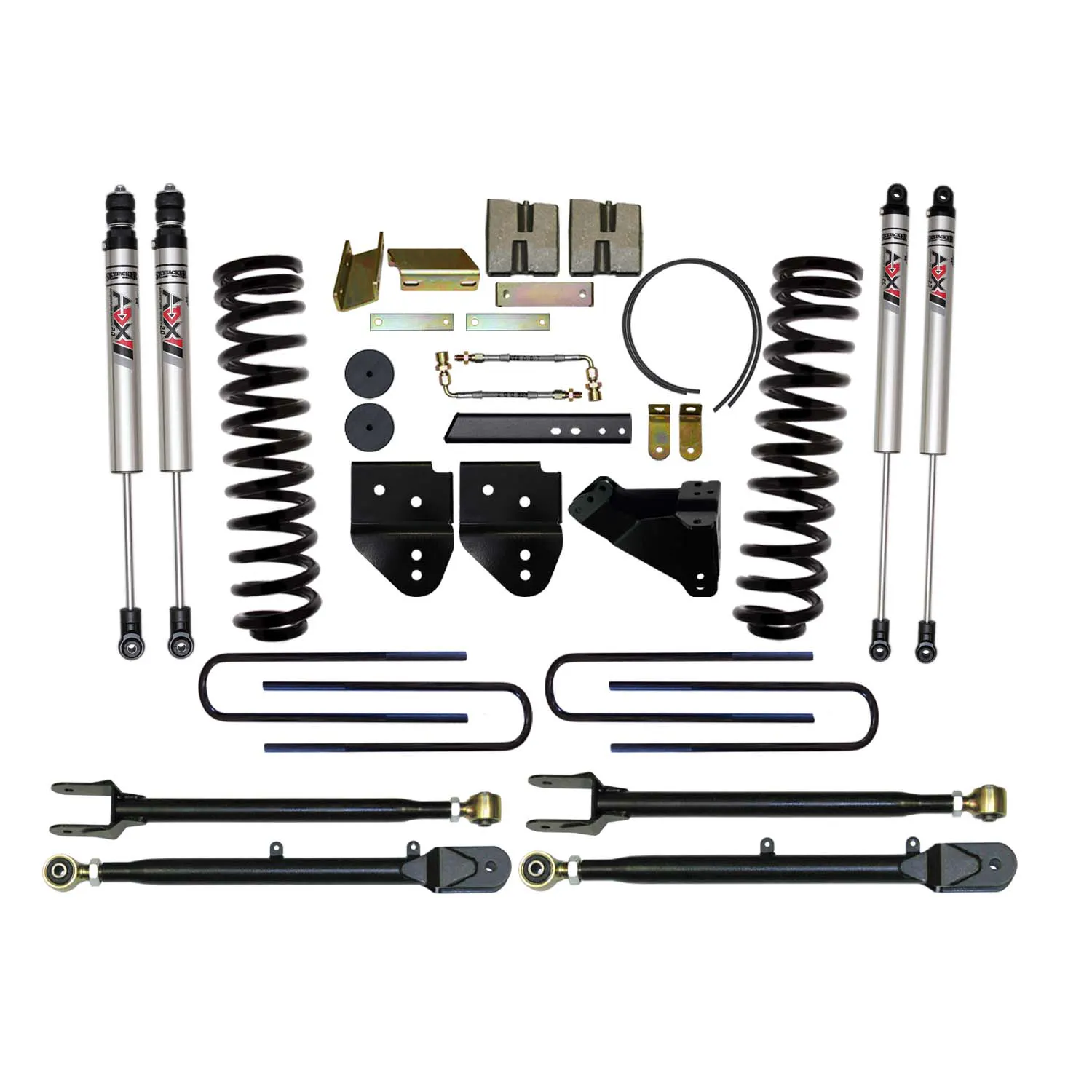 Skyjacker 6 in. Suspension Lift Kit With ADX M2.0 Aluminum Monotube Shocks.